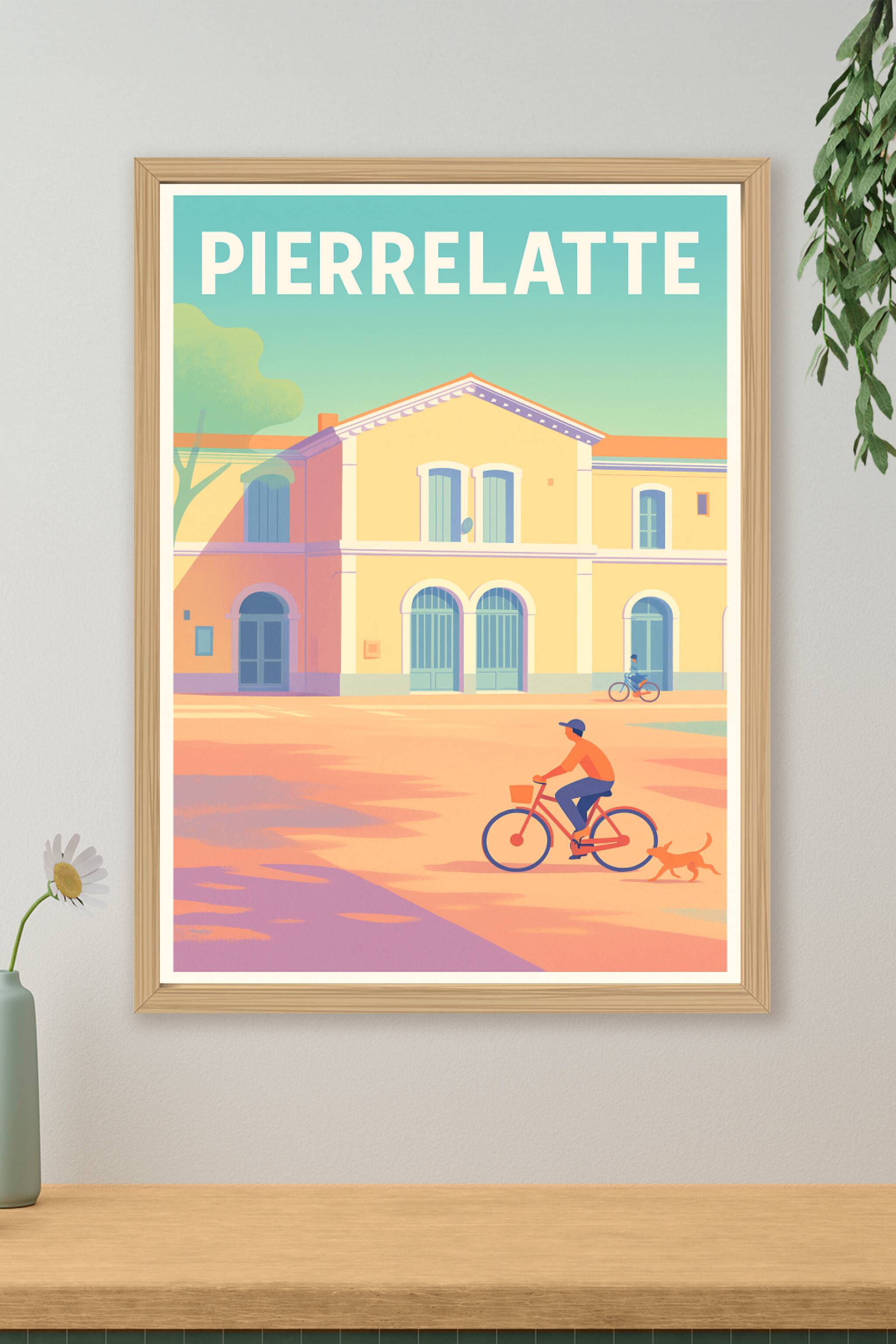 Affiche de Pierrelatte - Douceur de vie à vélo