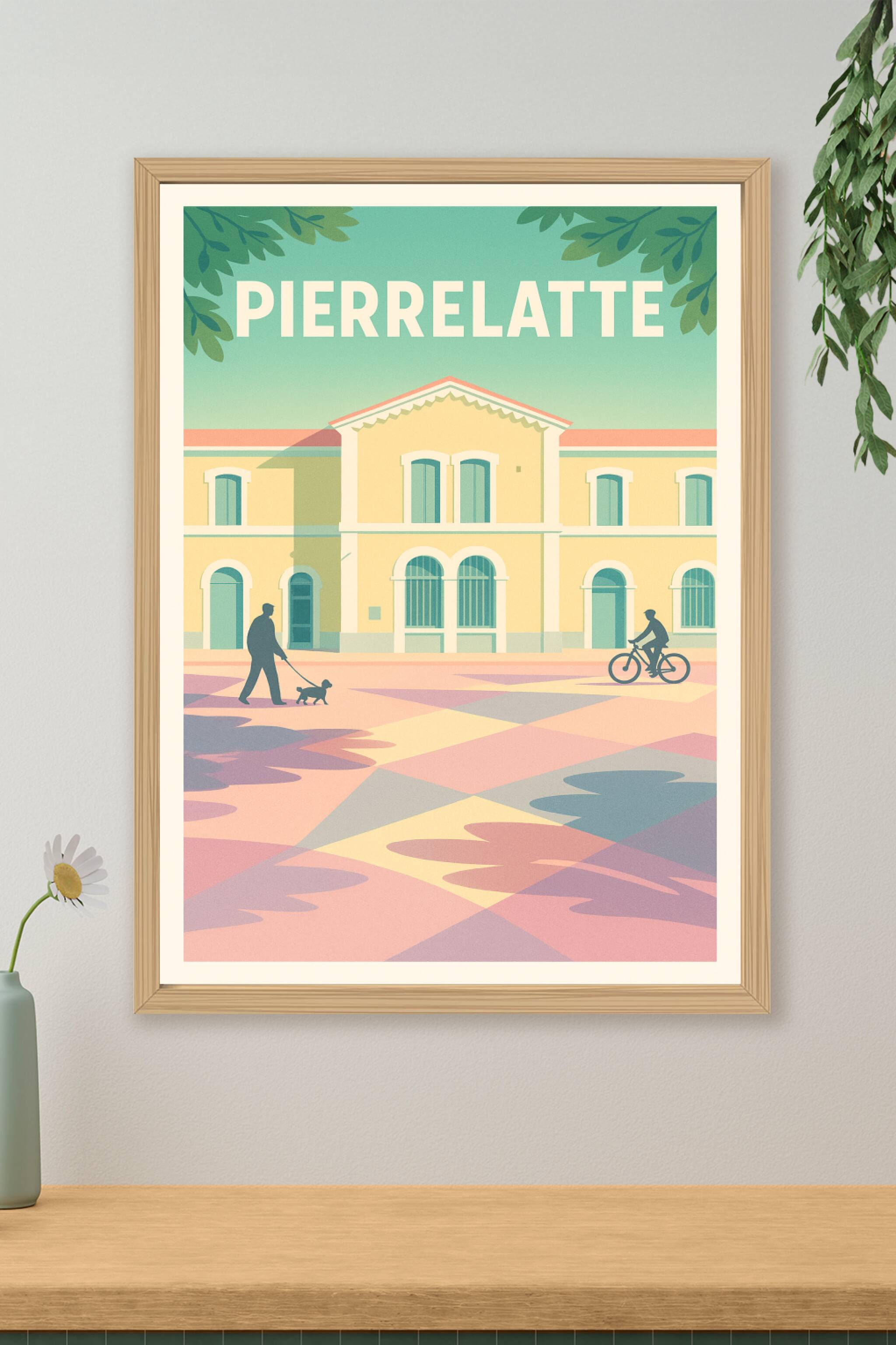Affiche de Pierrelatte - Charme et douceur de la vie quotidienne