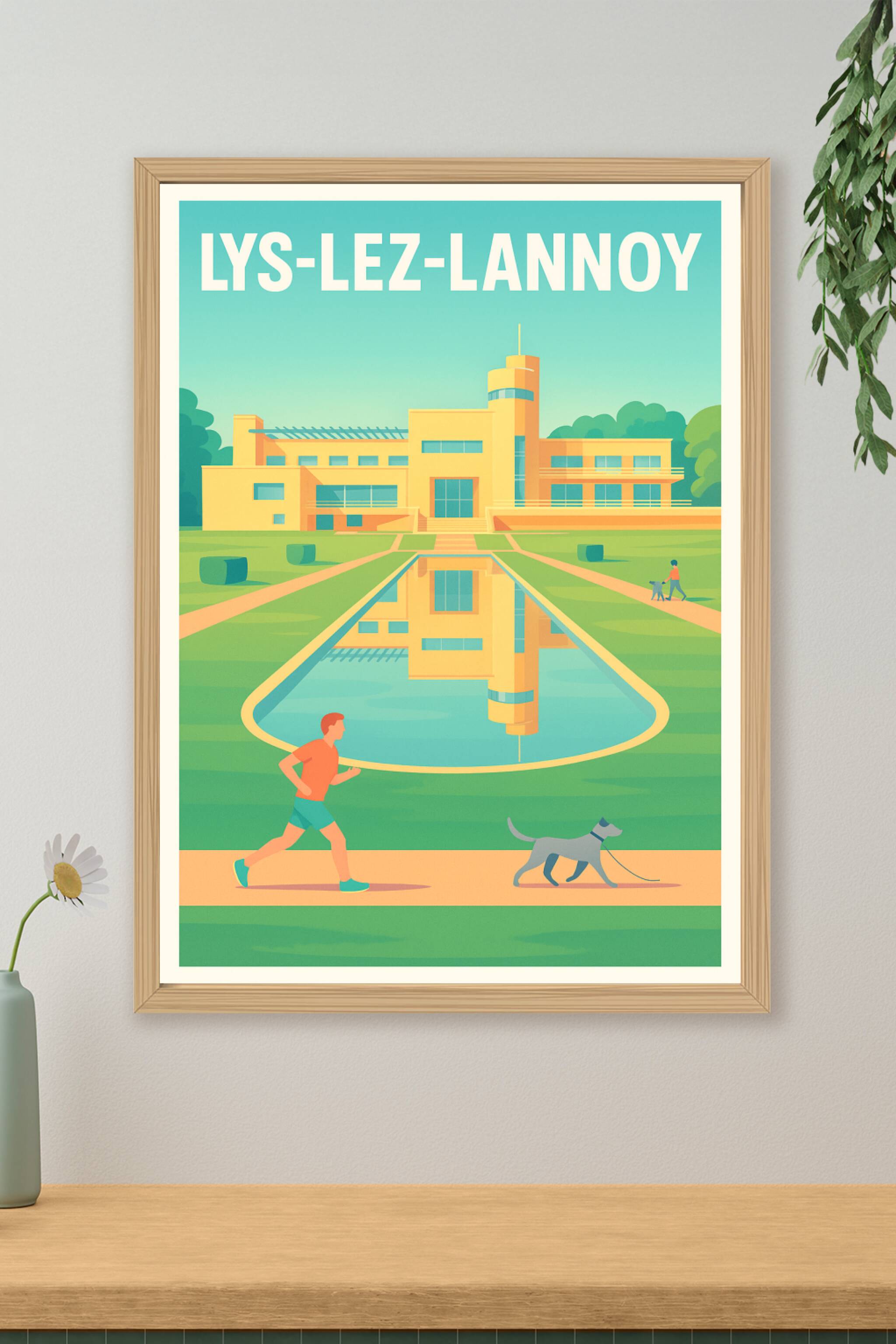 Affiche de Lys-lez-Lannoy - Harmonie architecturale et nature apaisante