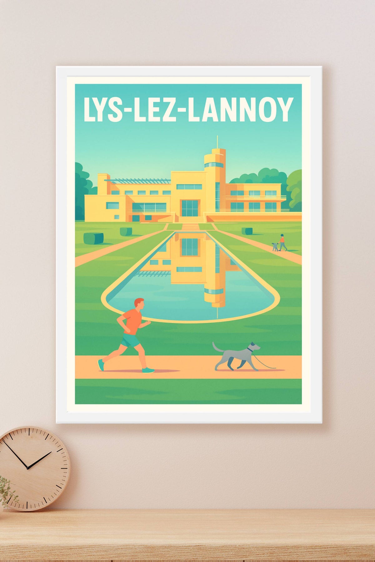 Affiche de Lys-lez-Lannoy - Harmonie architecturale et nature apaisante