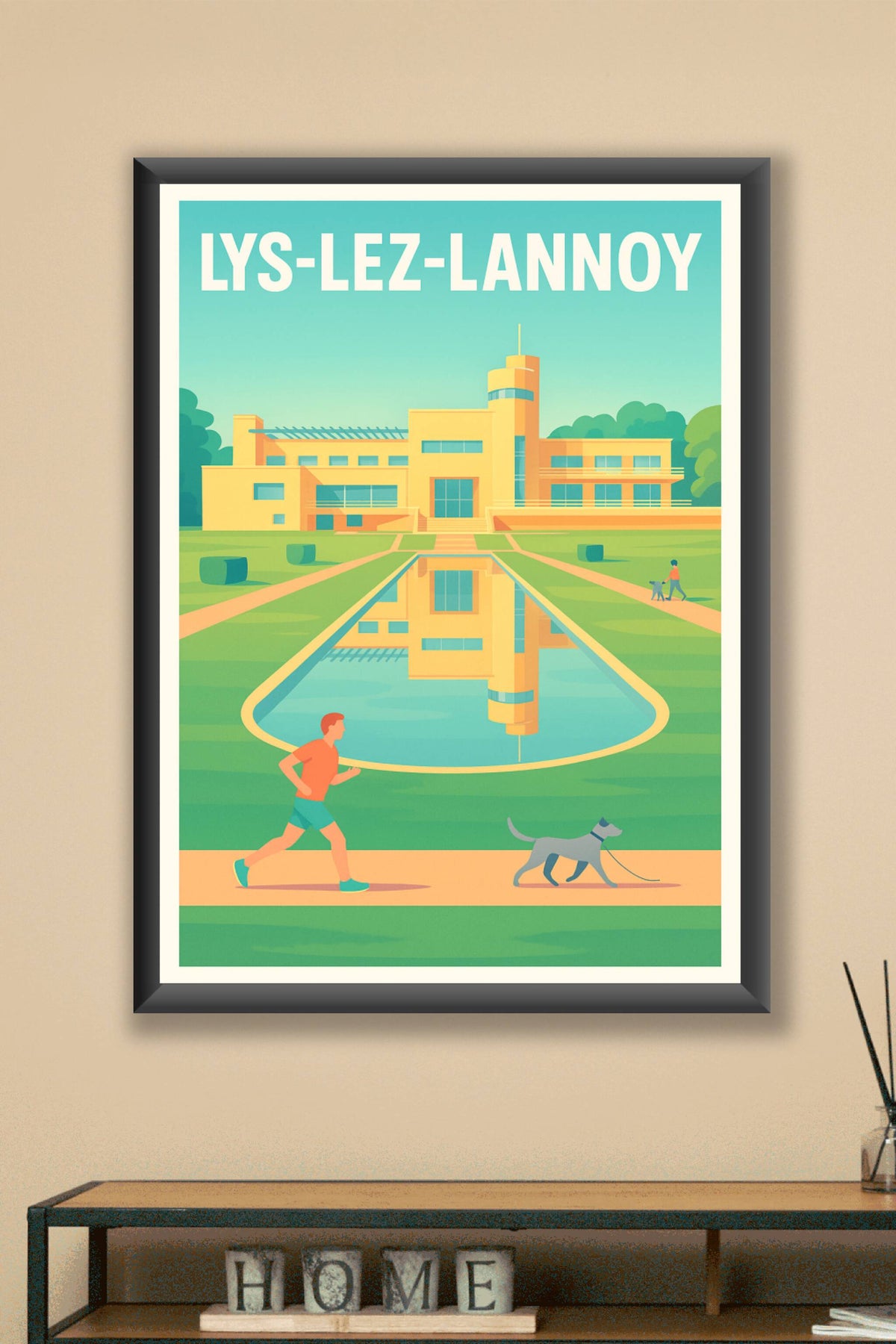 Affiche de Lys-lez-Lannoy - Harmonie architecturale et nature apaisante