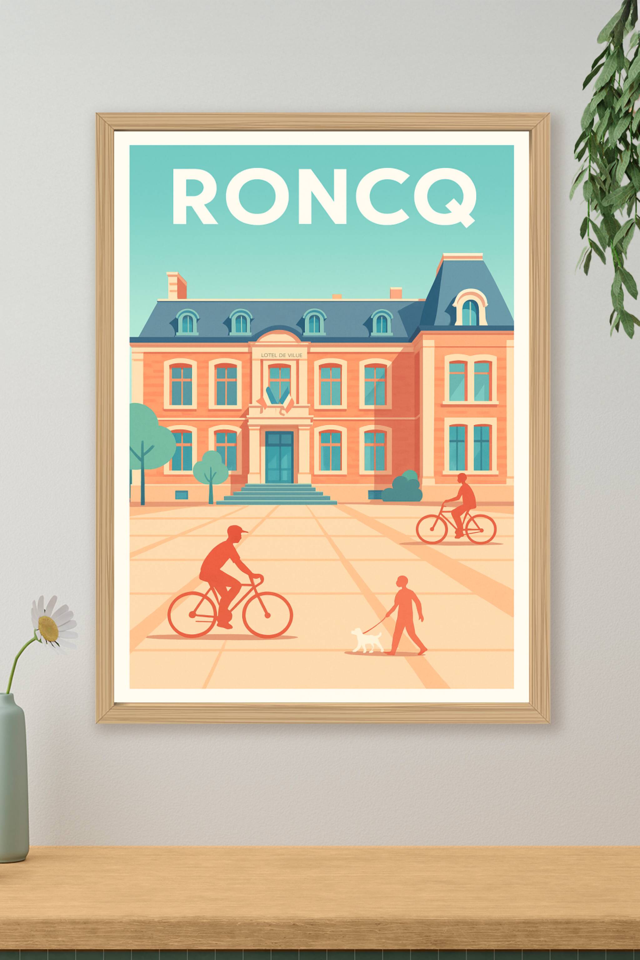 Affiche de Roncq - L'élégance du patrimoine local
