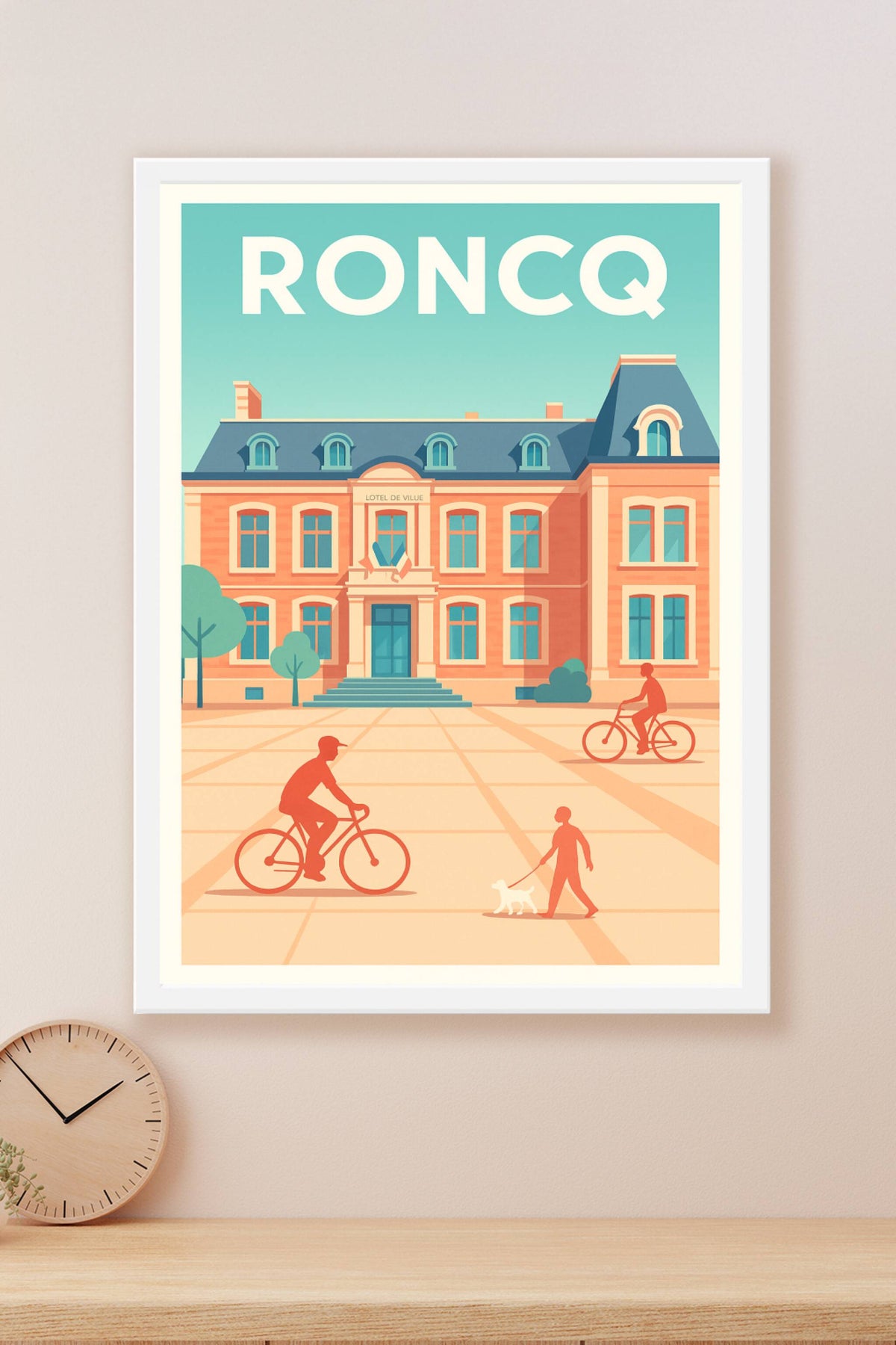Affiche de Roncq - L'élégance du patrimoine local