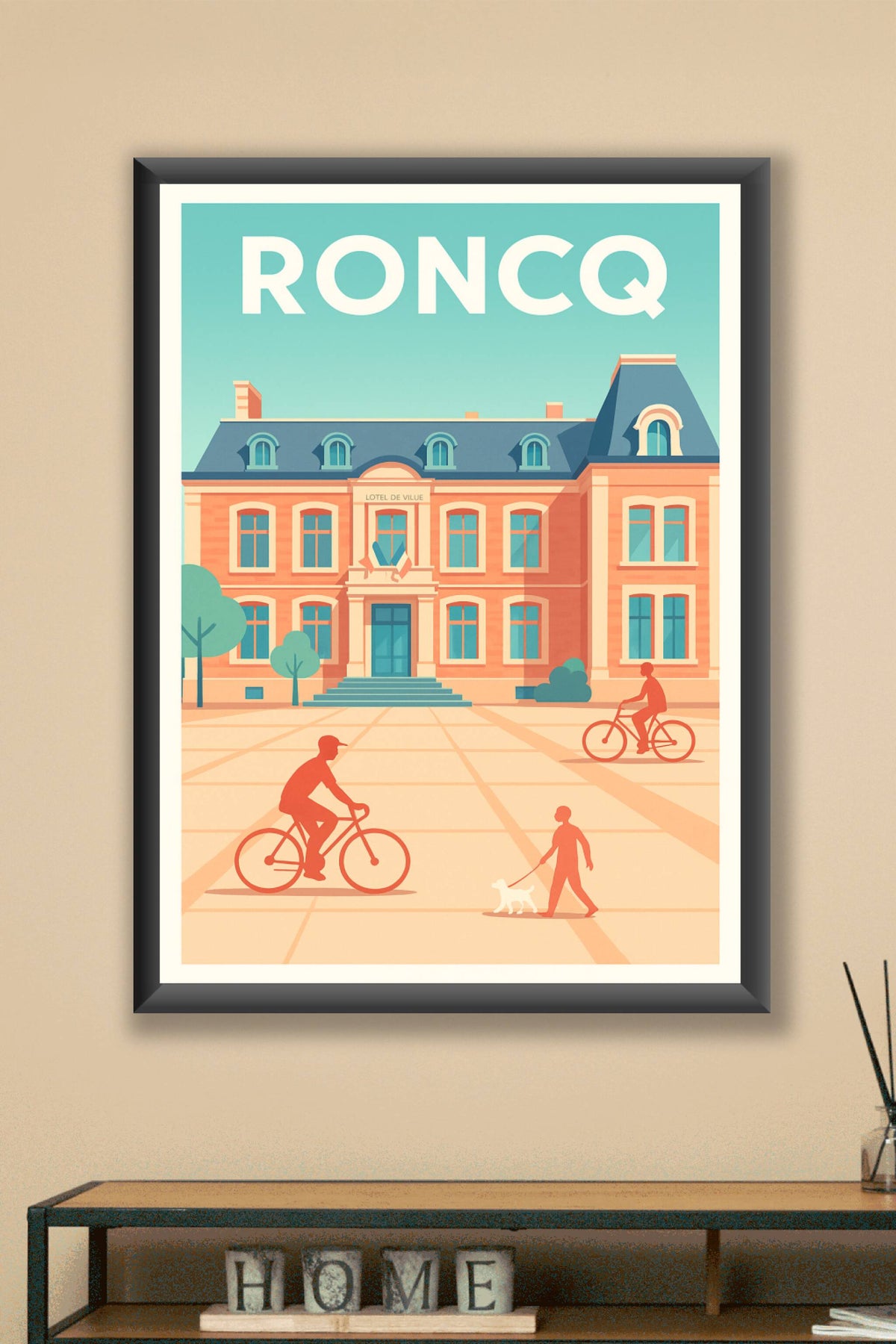 Affiche de Roncq - L'élégance du patrimoine local