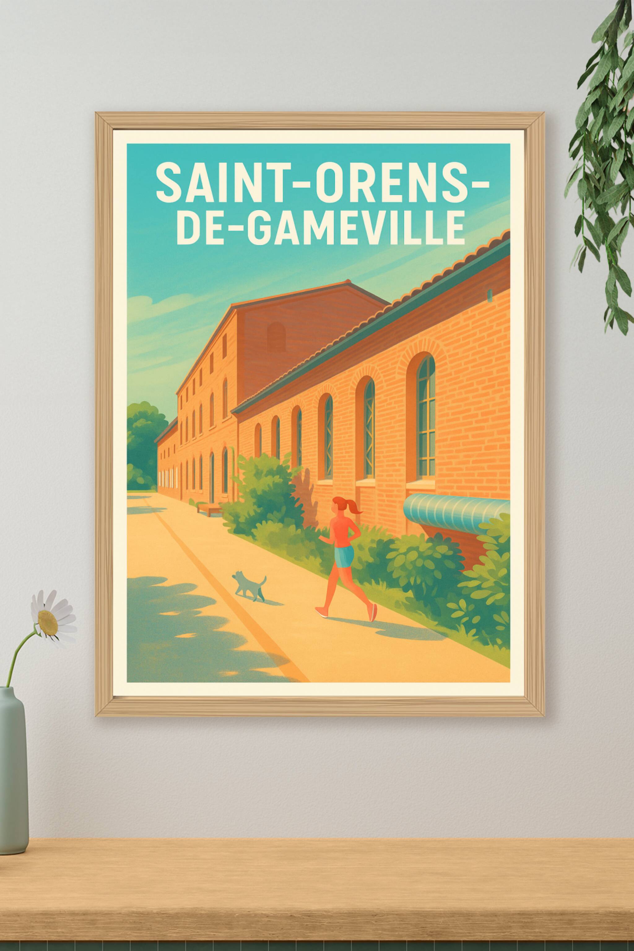 Affiche de Saint-Orens-de-Gameville - Promenade ensoleillée et charme local