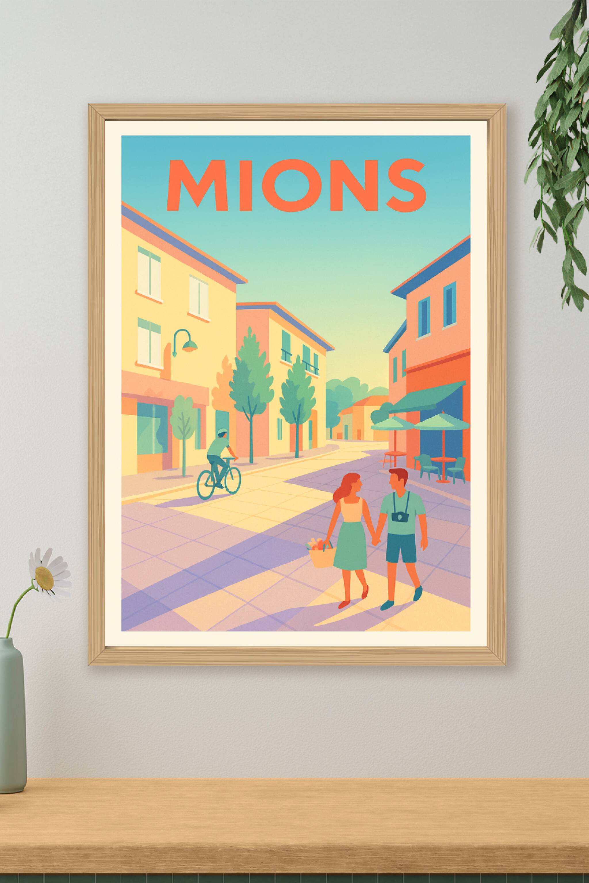 Affiche de Mions - Douceur de vie au cœur de la ville