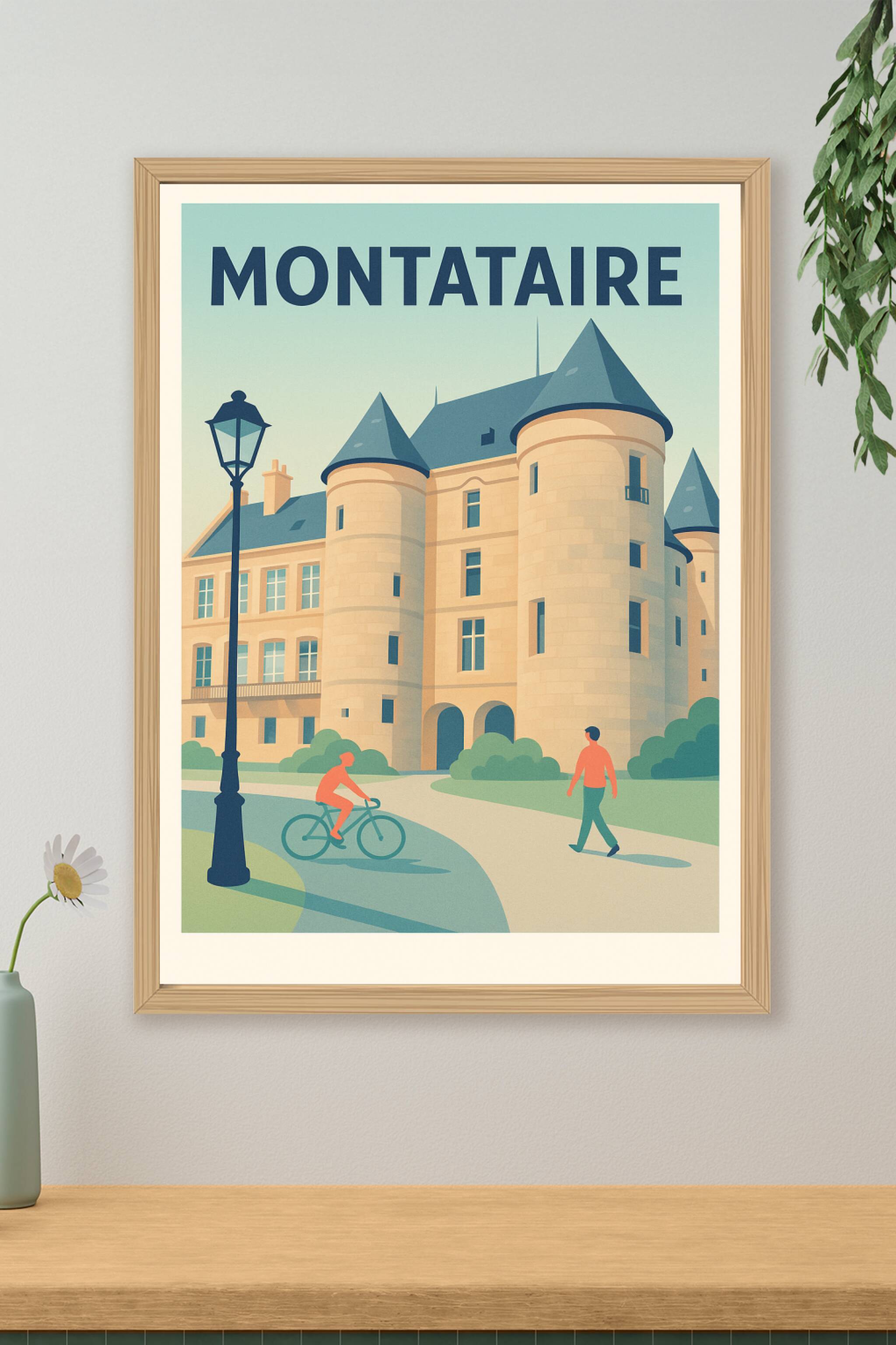 Affiche de Montataire - Élégance historique au Château