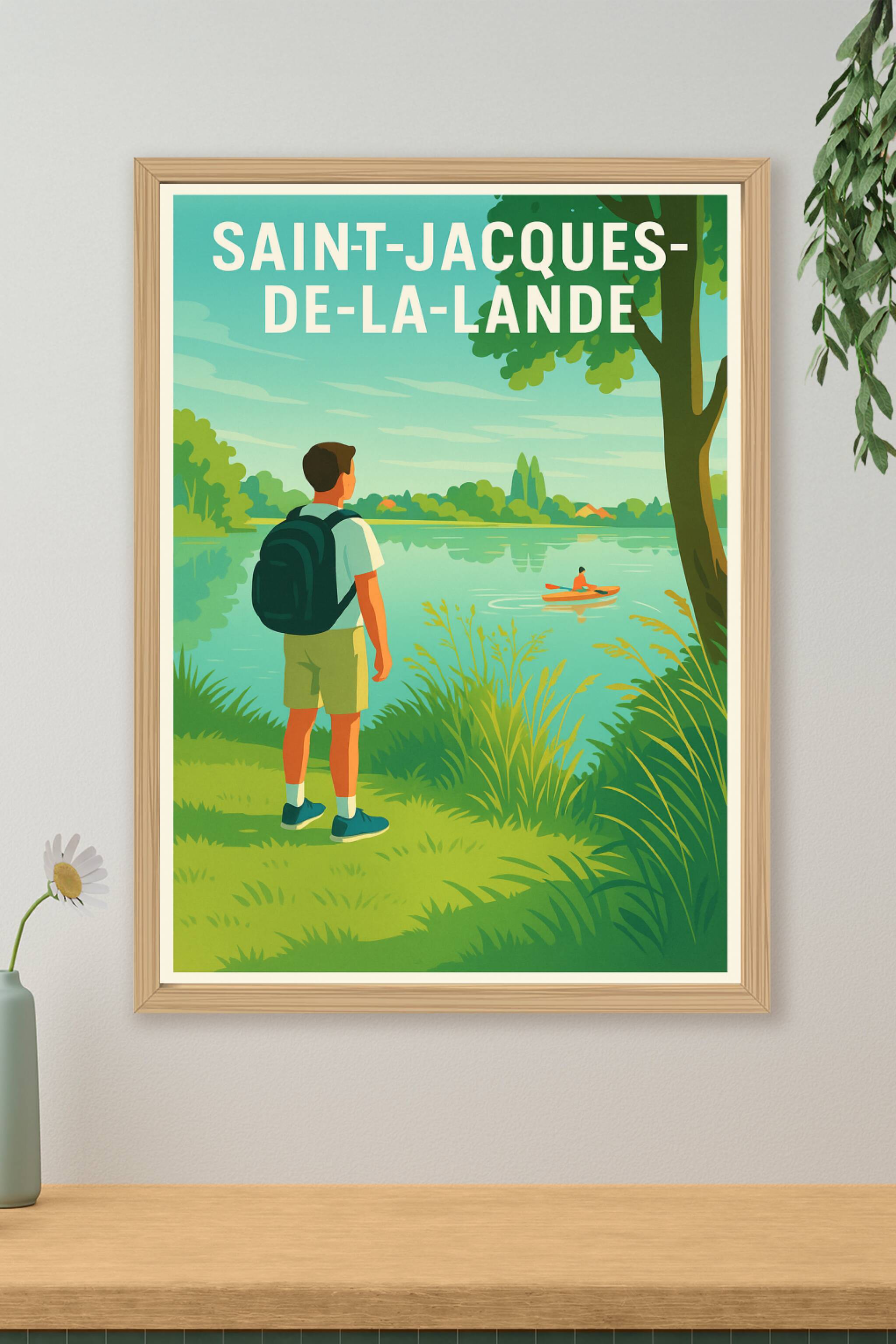 Affiche de Saint-Jacques-de-la-Lande - Invitation à la nature paisible