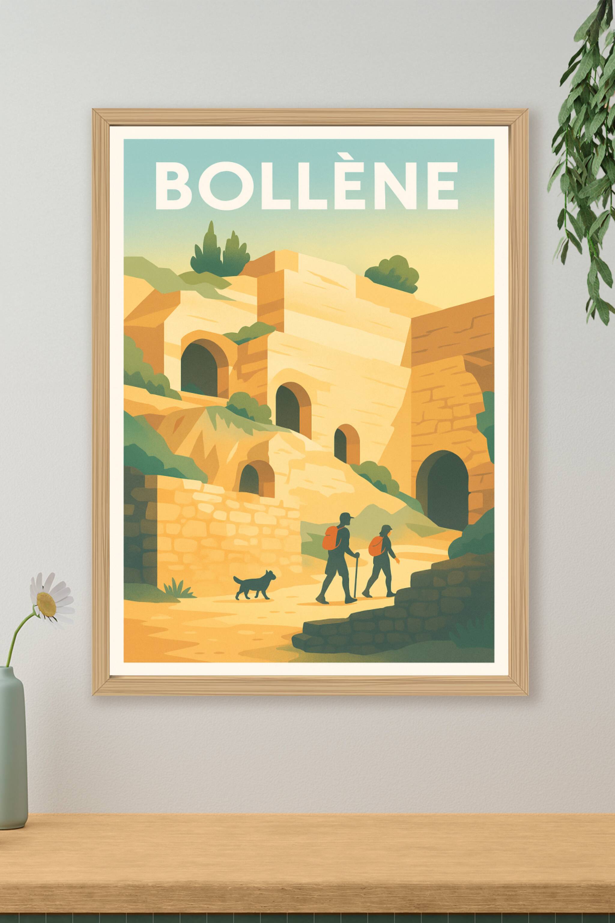 Affiche de Bollène - Aventure et patrimoine au cœur de la Provence