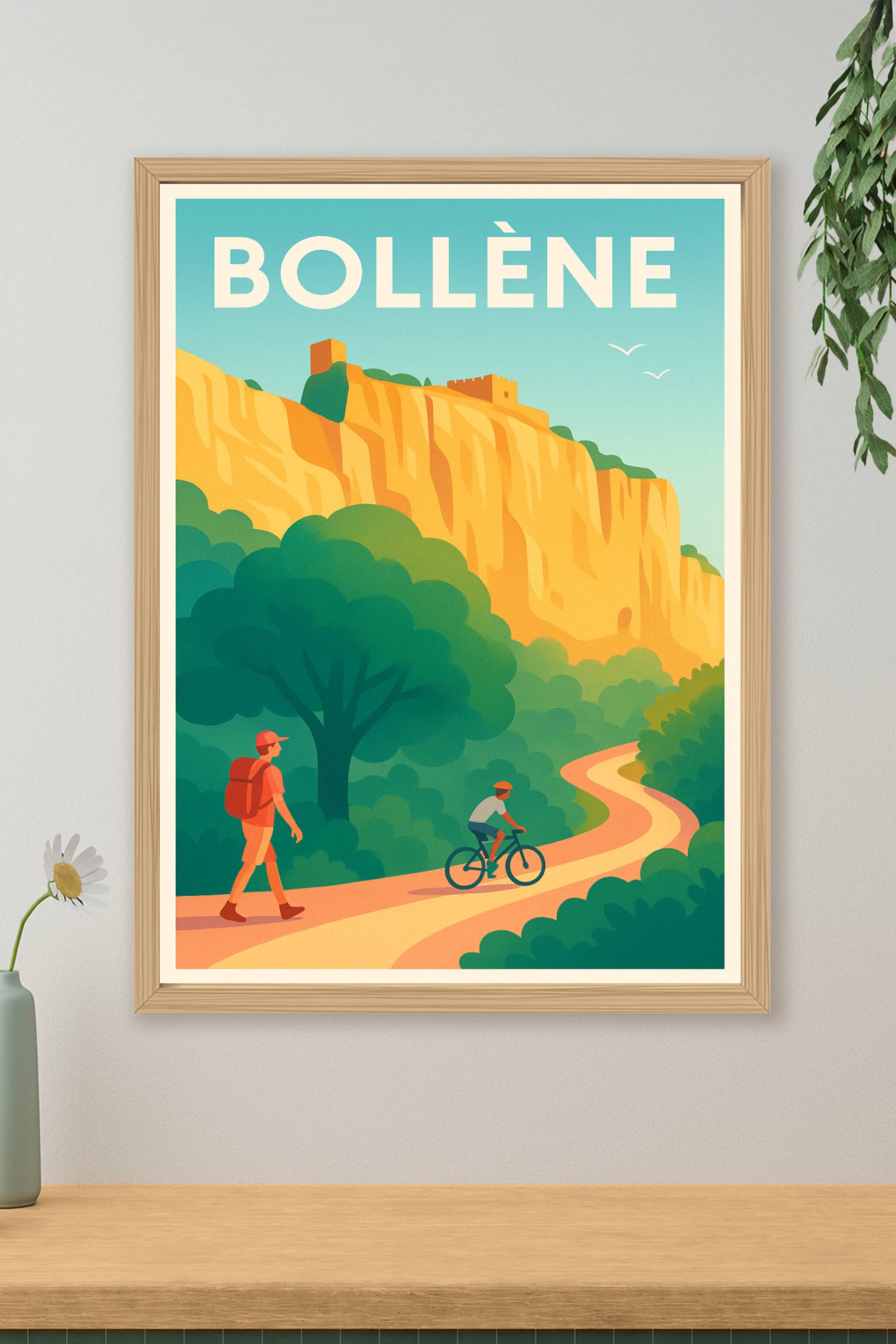 Affiche de Bollène - Escapades nature entre collines et forteresse