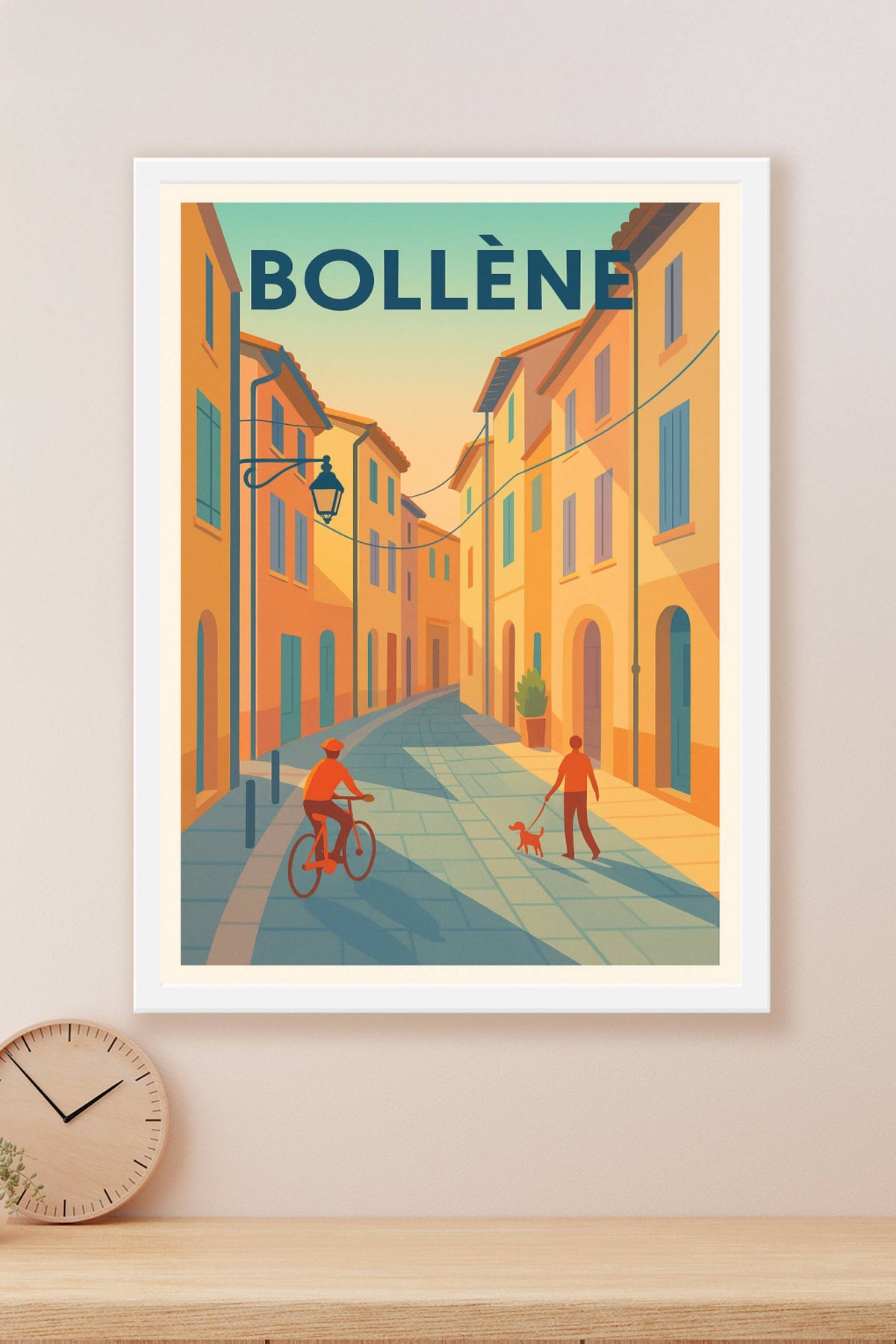 Affiche de Bollène - Promenade en douceur dans les ruelles ensoleillées