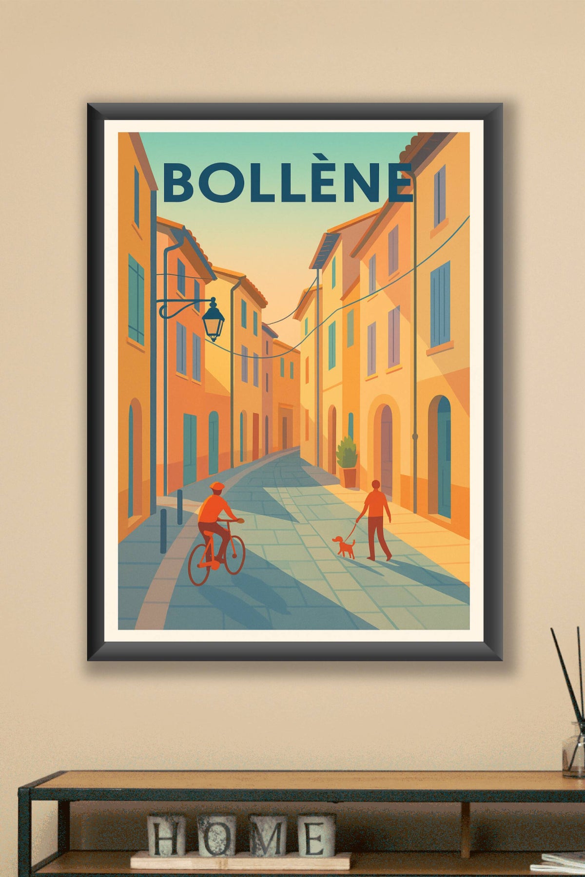 Affiche de Bollène - Promenade en douceur dans les ruelles ensoleillées