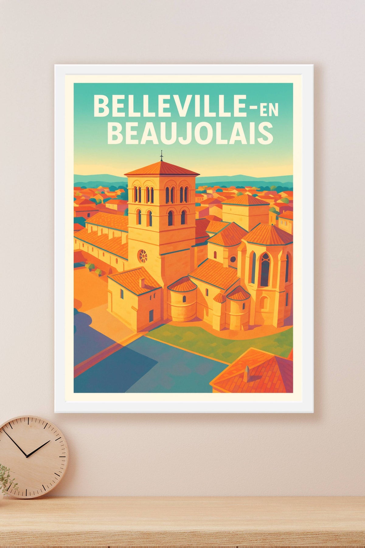 Affiche de Belleville-en-Beaujolais - Charme et tradition au cœur du vignoble