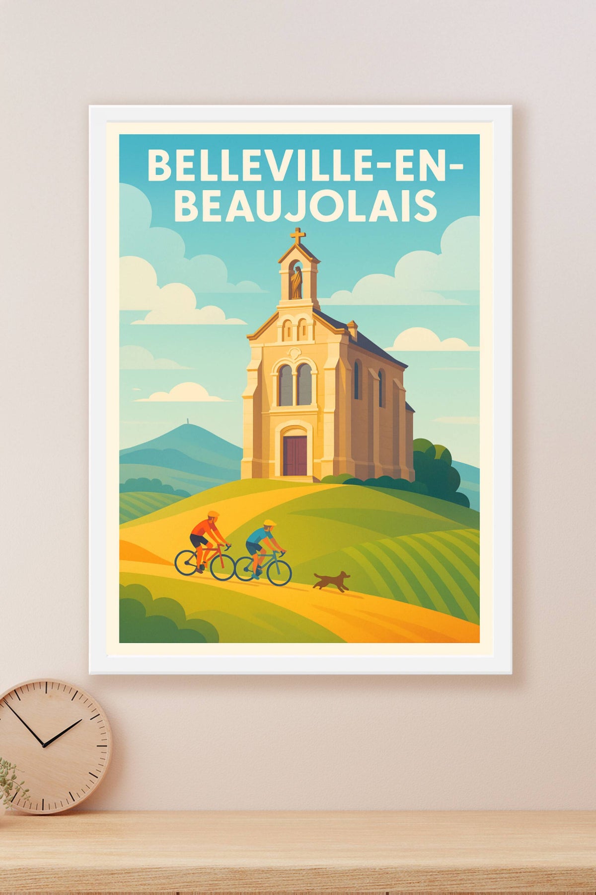 Affiche de Belleville-en-Beaujolais - Évasion champêtre et patrimoine historique