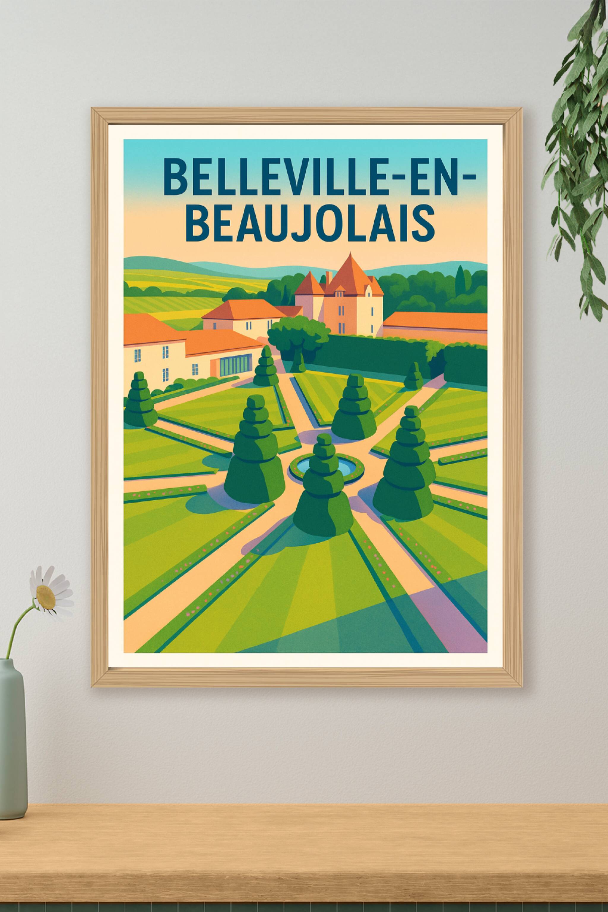 Affiche de Belleville-en-Beaujolais - Évasion au cœur des vignobles