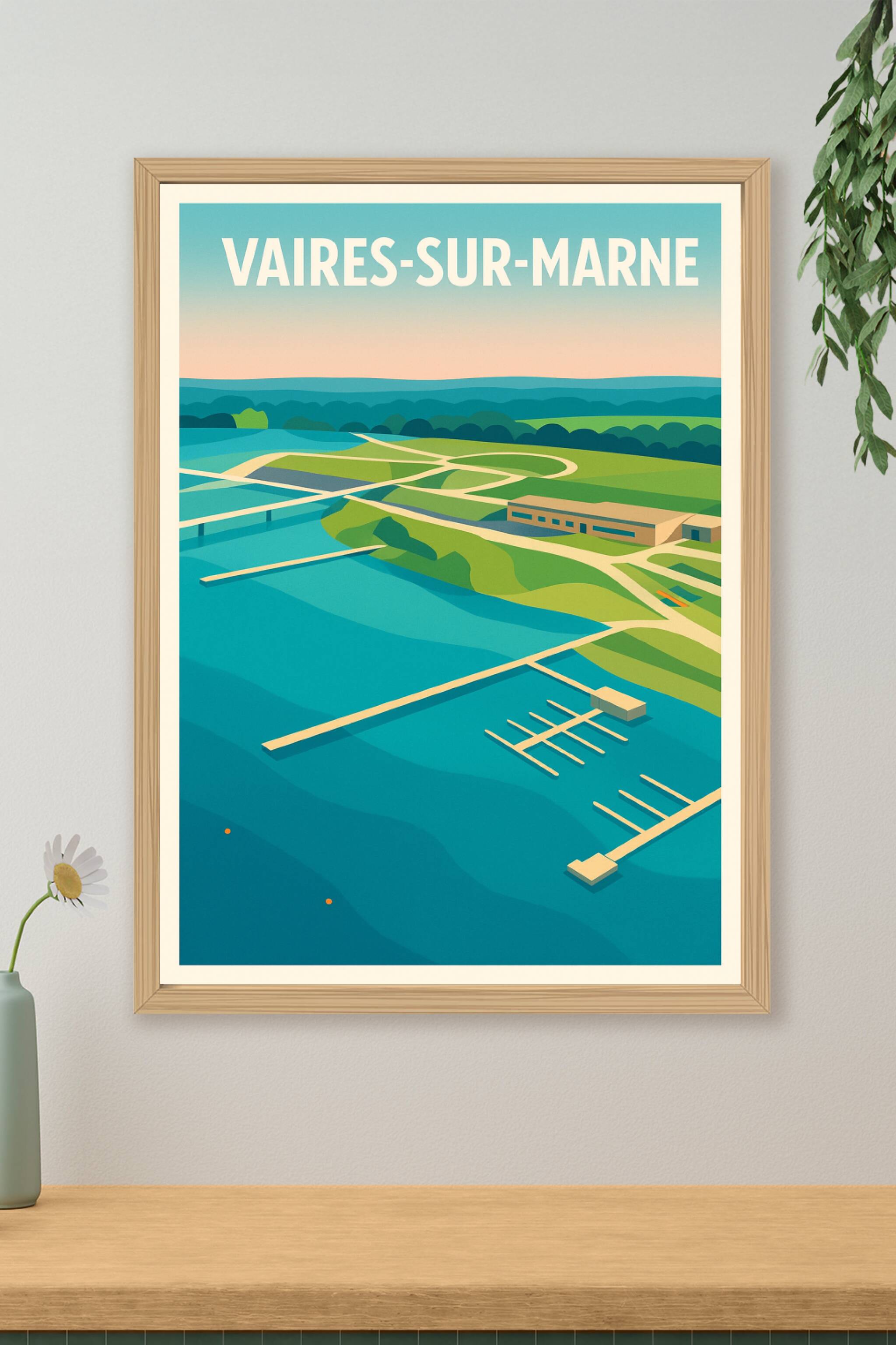 Affiche de Vaires-sur-Marne - Évasion et sérénité au fil de l'eau