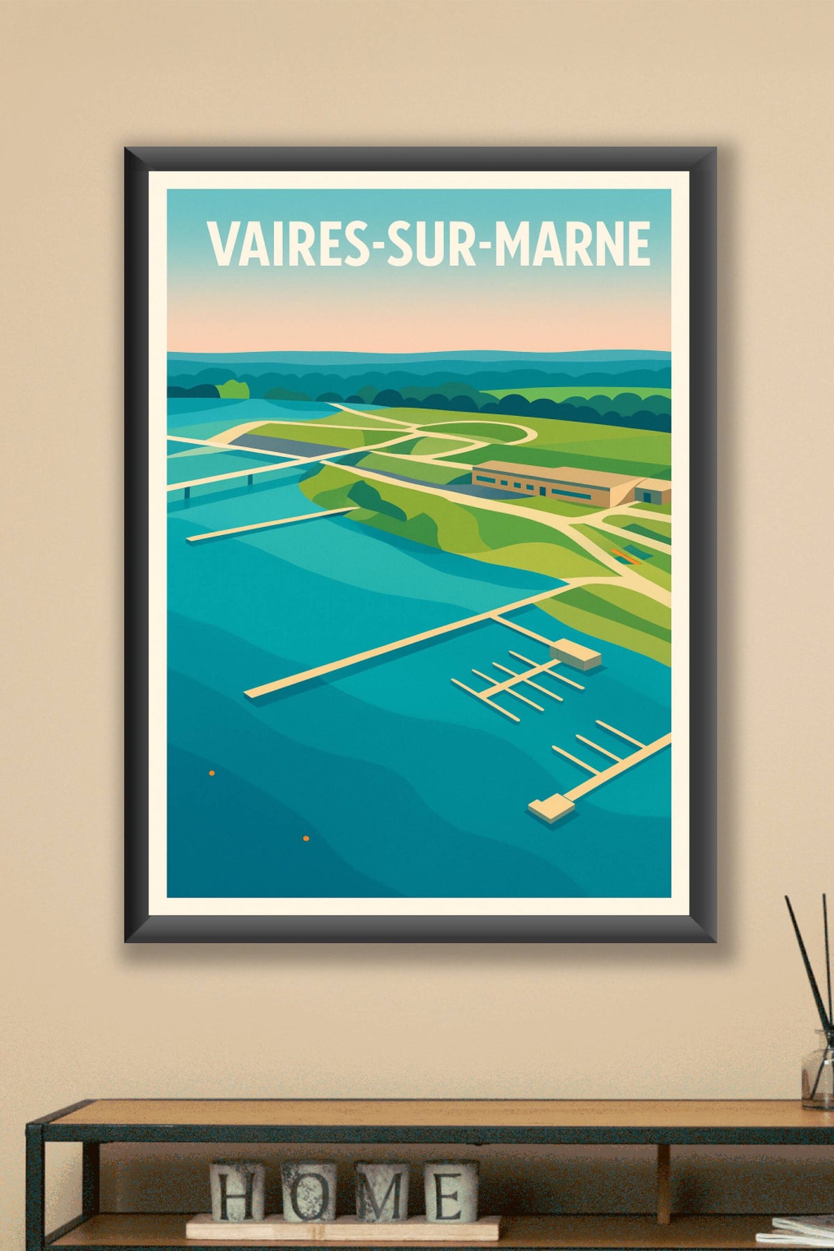 Affiche de Vaires-sur-Marne - Évasion et sérénité au fil de l'eau