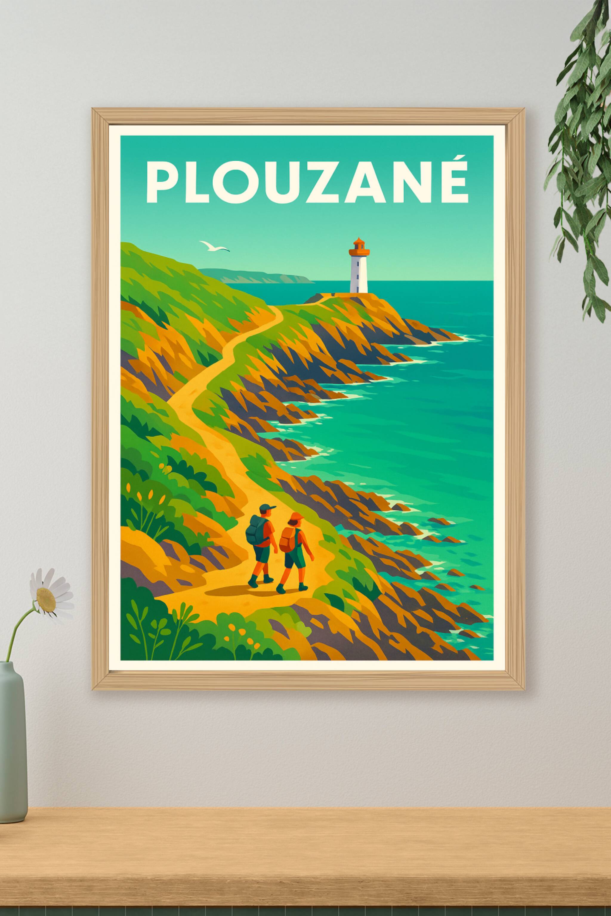 Affiche de Plouzané - Cap sur la côte bretonne