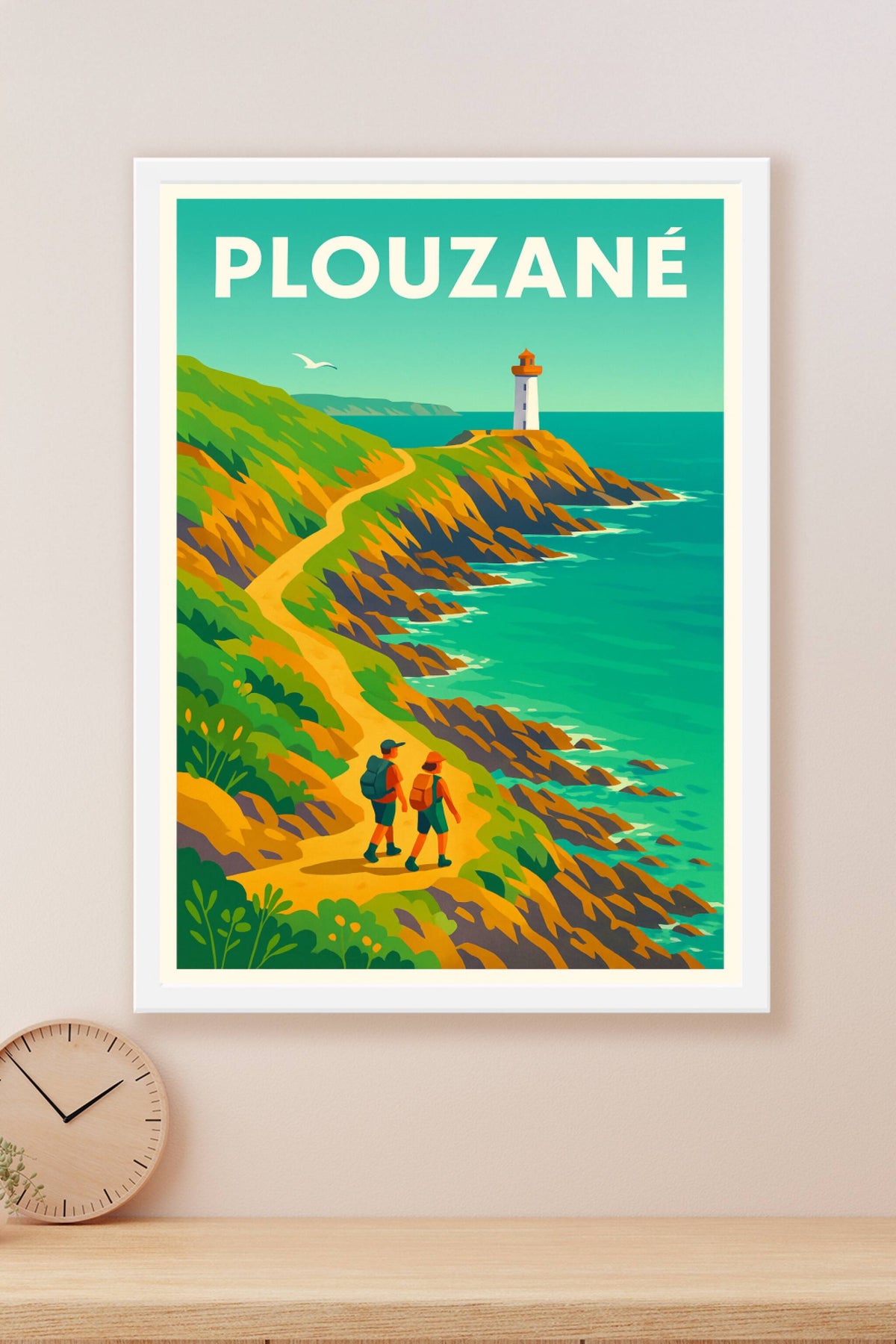 Affiche de Plouzané - Cap sur la côte bretonne