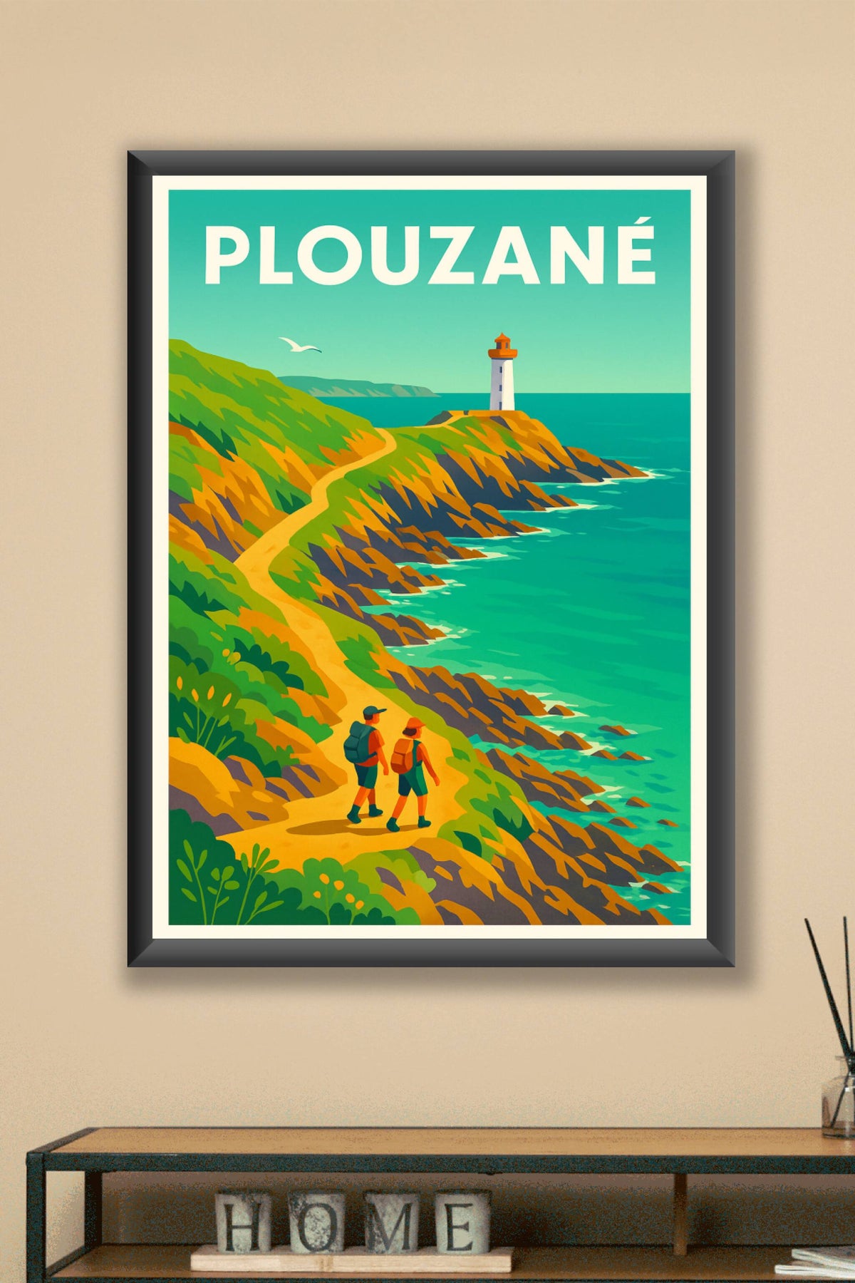 Affiche de Plouzané - Cap sur la côte bretonne