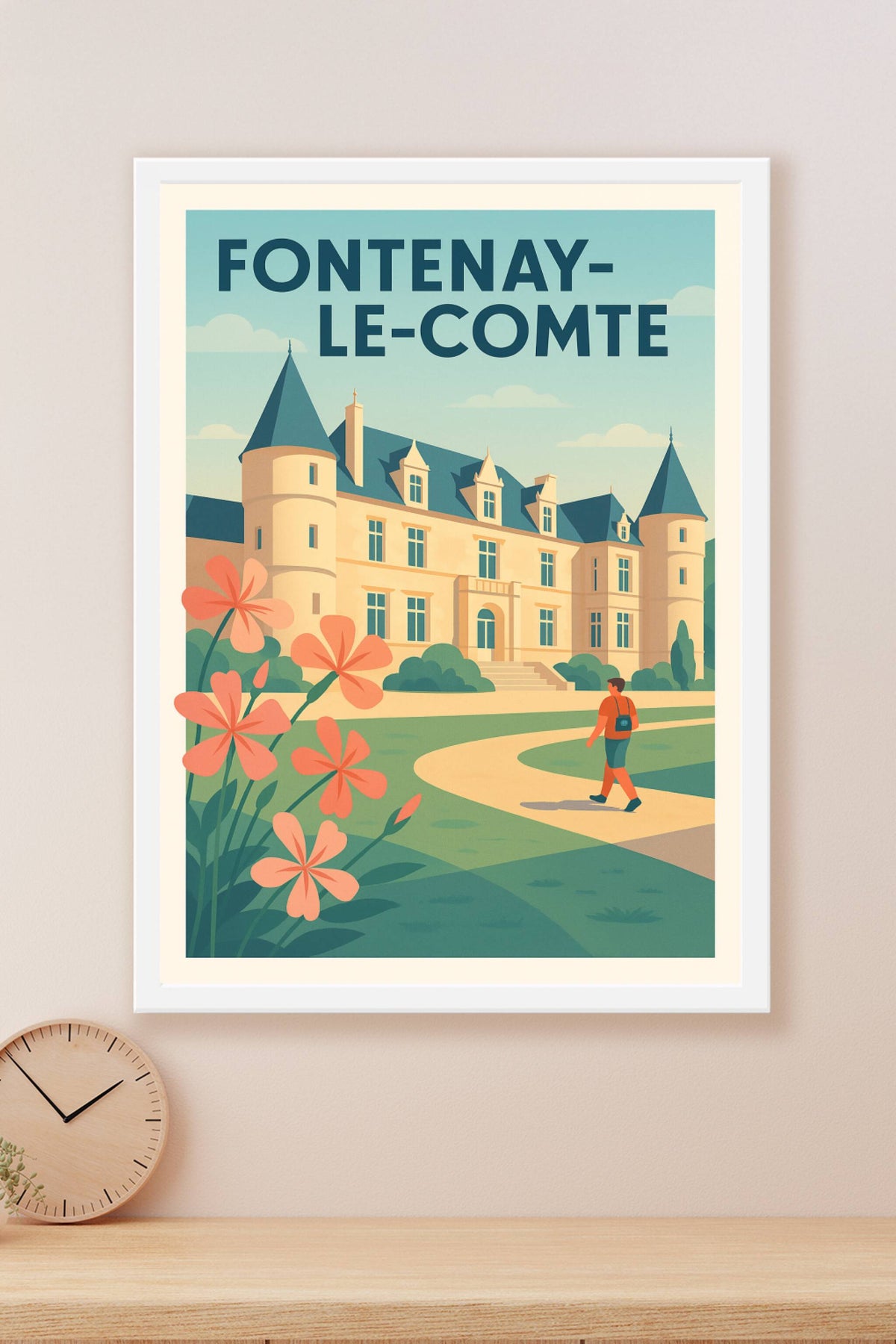 Affiche de Fontenay-le-Comte - Élégance et patrimoine à l'horizon