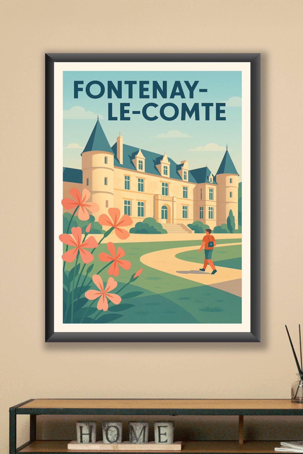 Affiche de Fontenay-le-Comte - Élégance et patrimoine à l'horizon