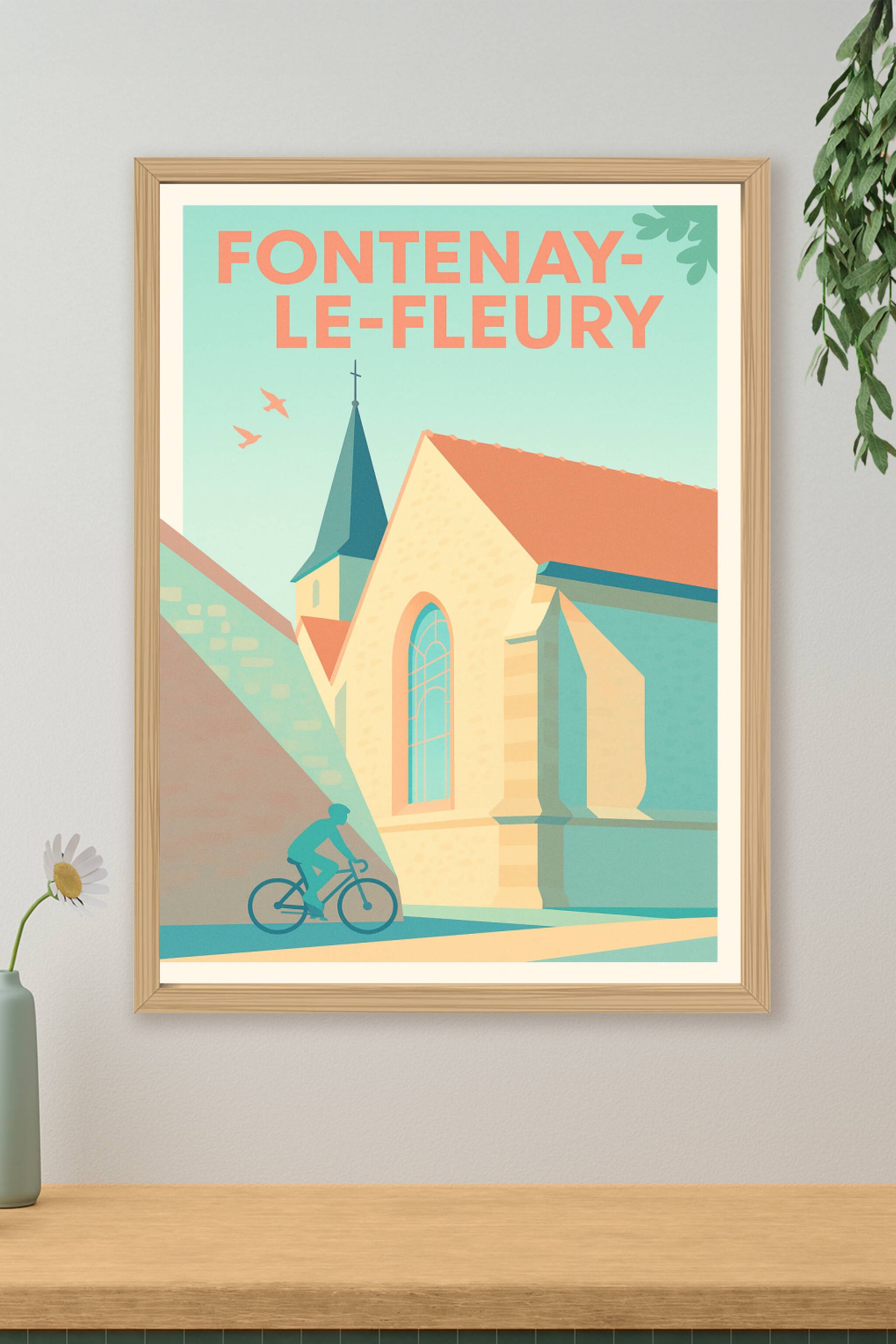 Affiche de Fontenay-le-Fleury - Douceur architecturale et balade à vélo