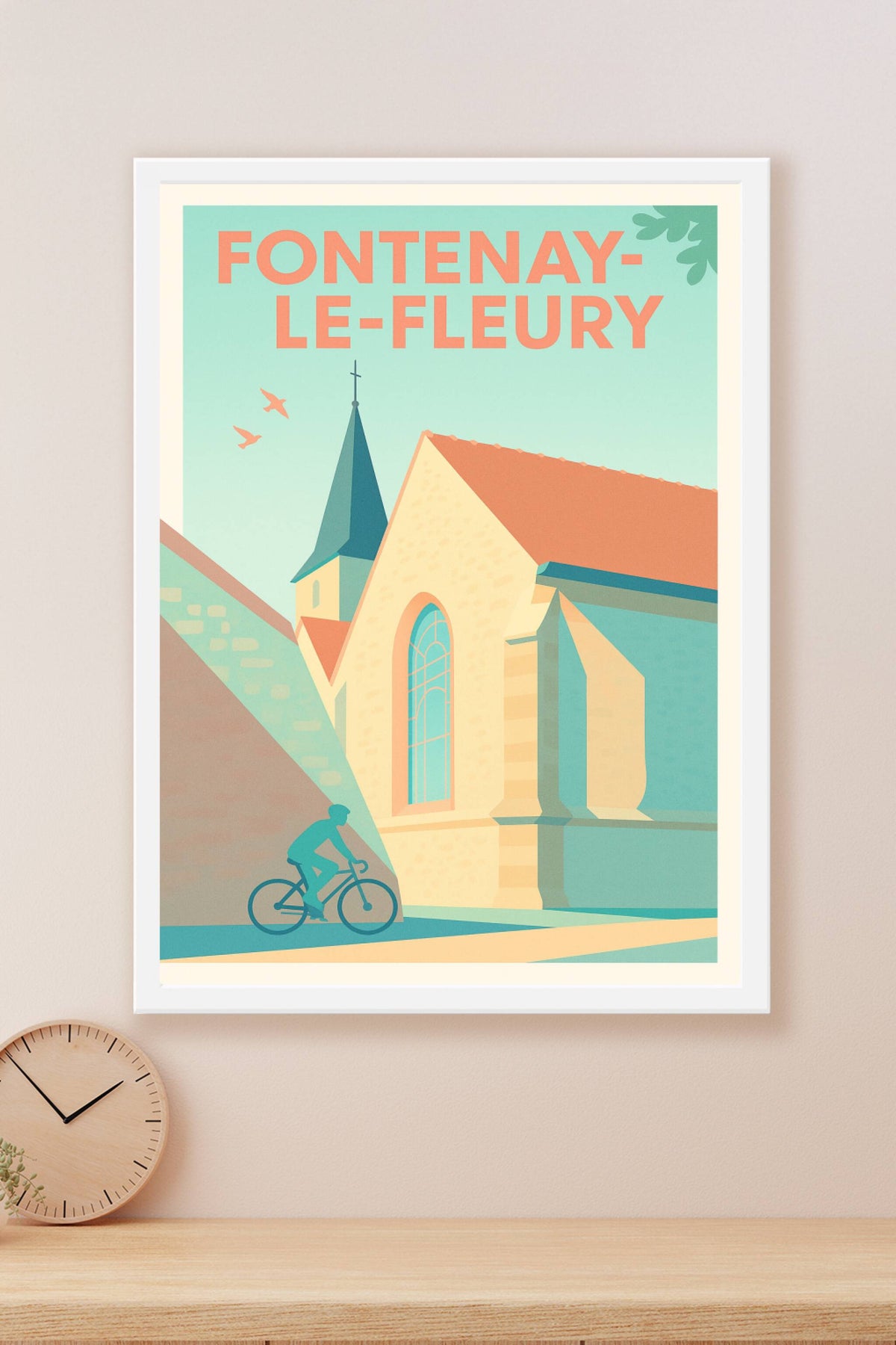 Affiche de Fontenay-le-Fleury - Douceur architecturale et balade à vélo
