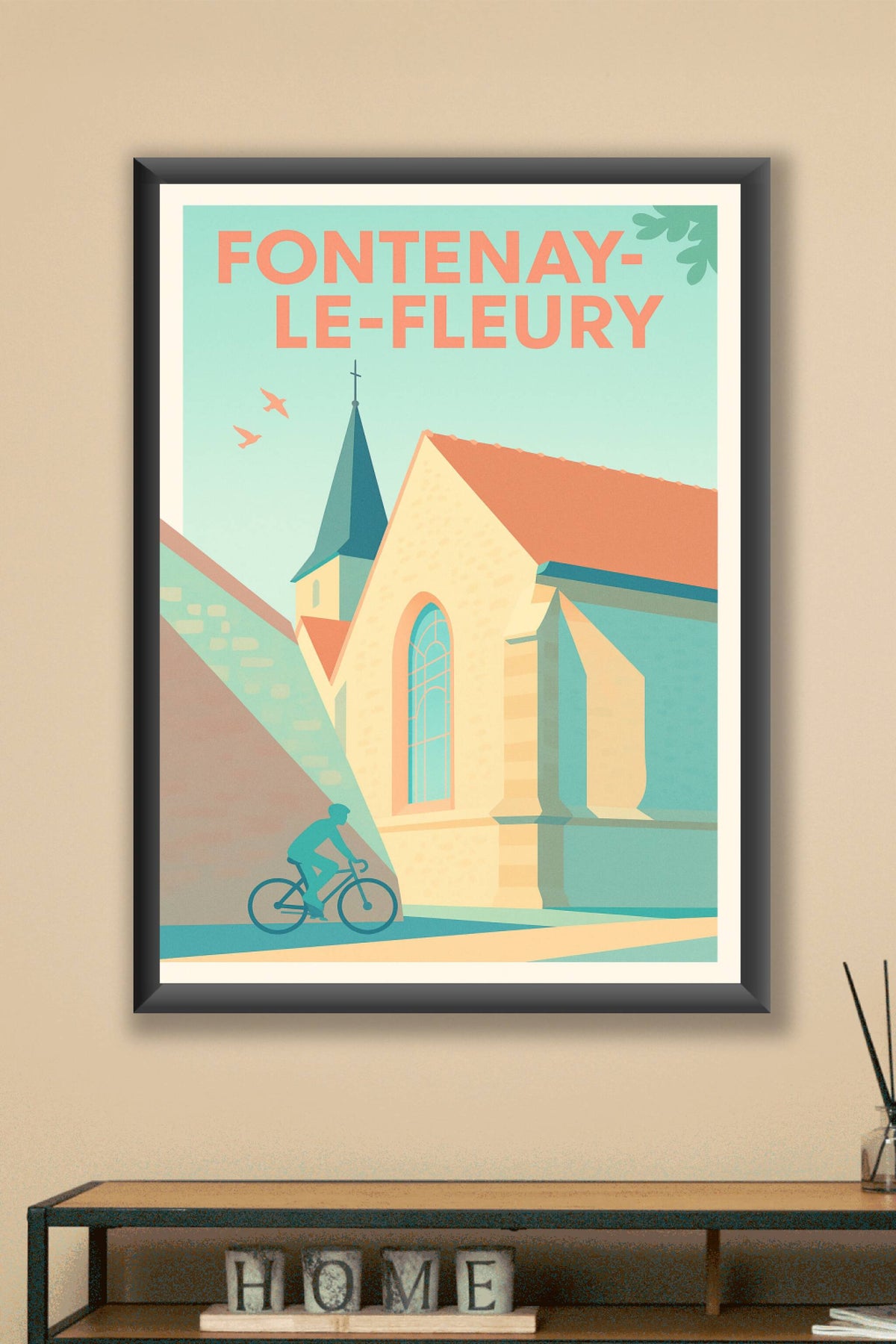 Affiche de Fontenay-le-Fleury - Douceur architecturale et balade à vélo