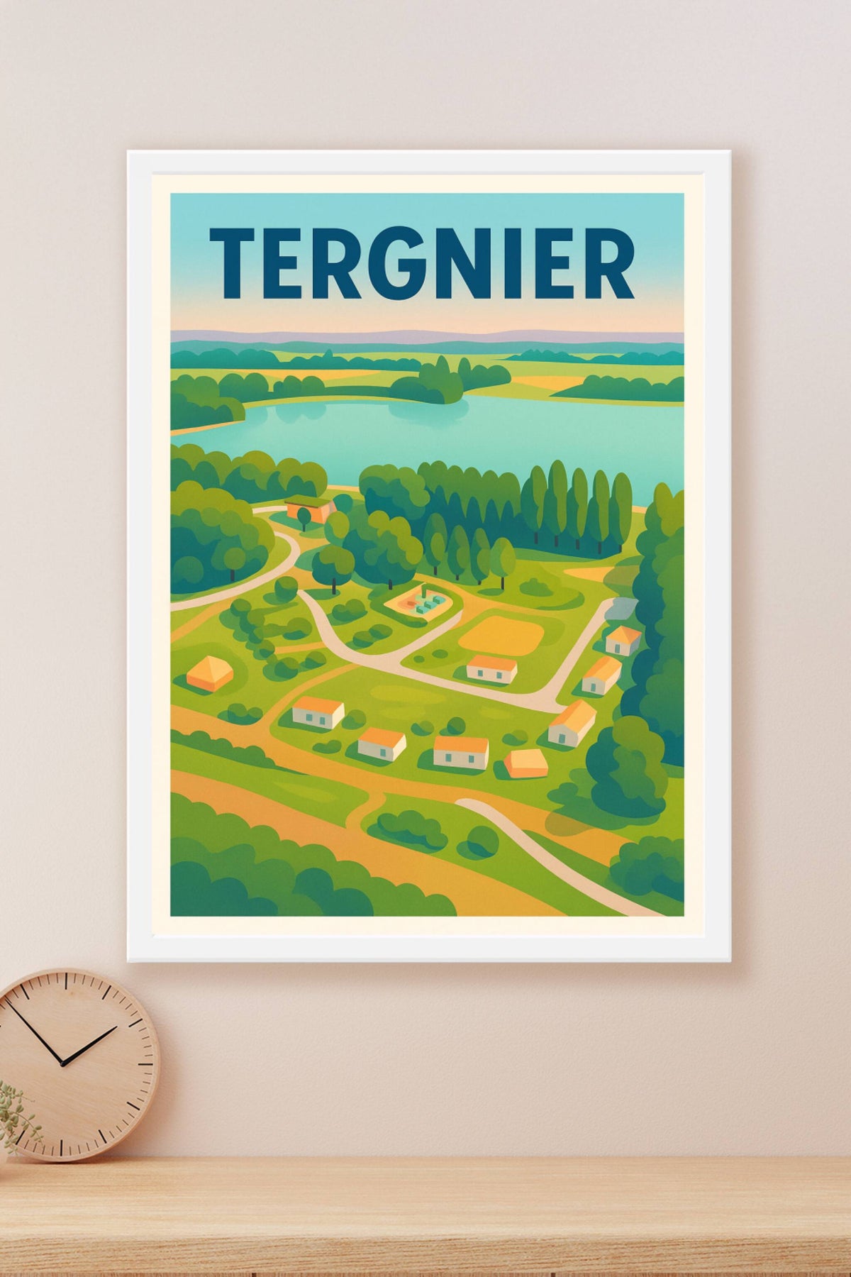 Affiche de Tergnier - Paysages bucoliques et harmonie naturelle