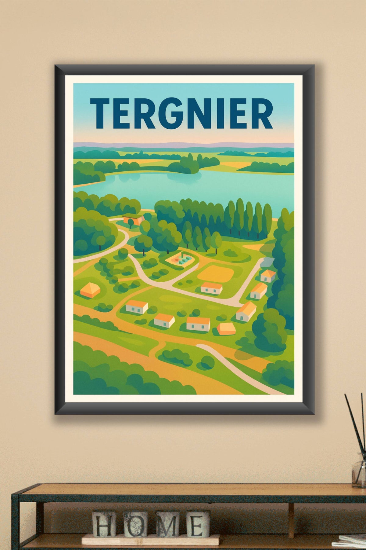 Affiche de Tergnier - Paysages bucoliques et harmonie naturelle