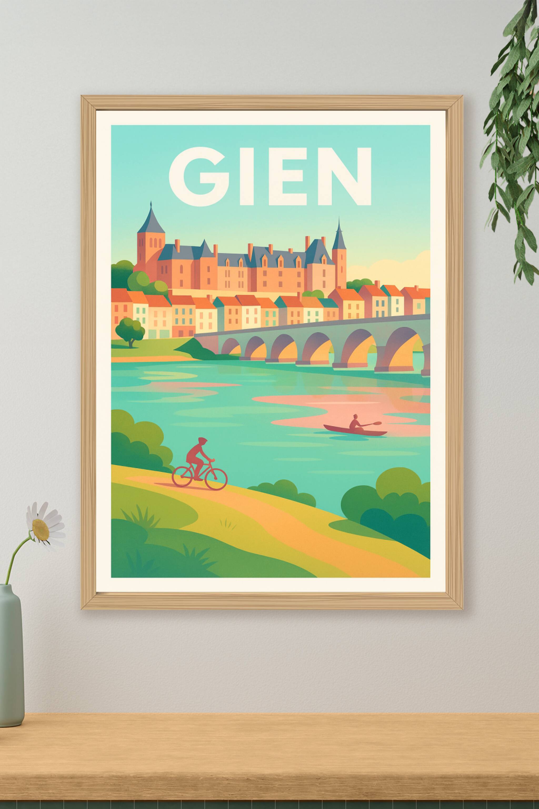 Affiche de Gien - Escapade au fil de l'eau