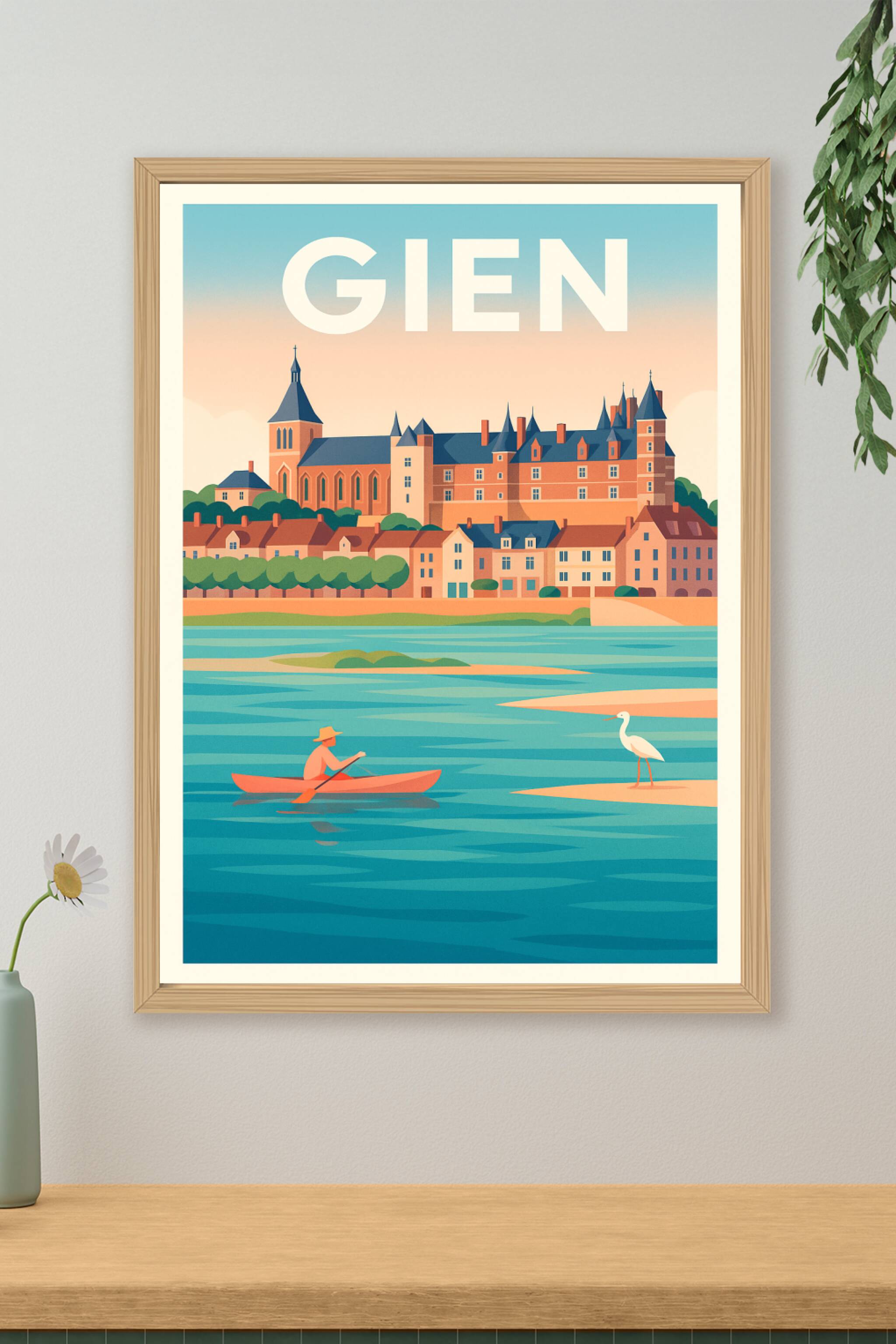 Affiche de Gien - Harmonie sur la Loire