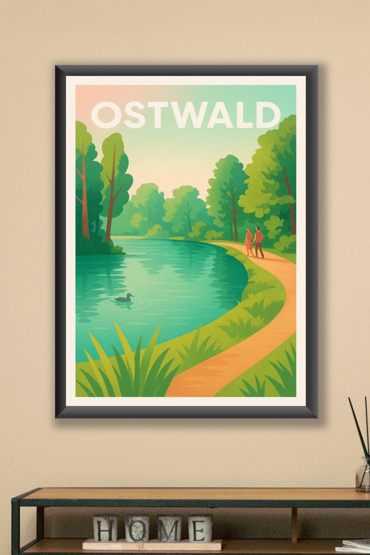 Affiche de Ostwald - Échappée bucolique au bord de l'eau