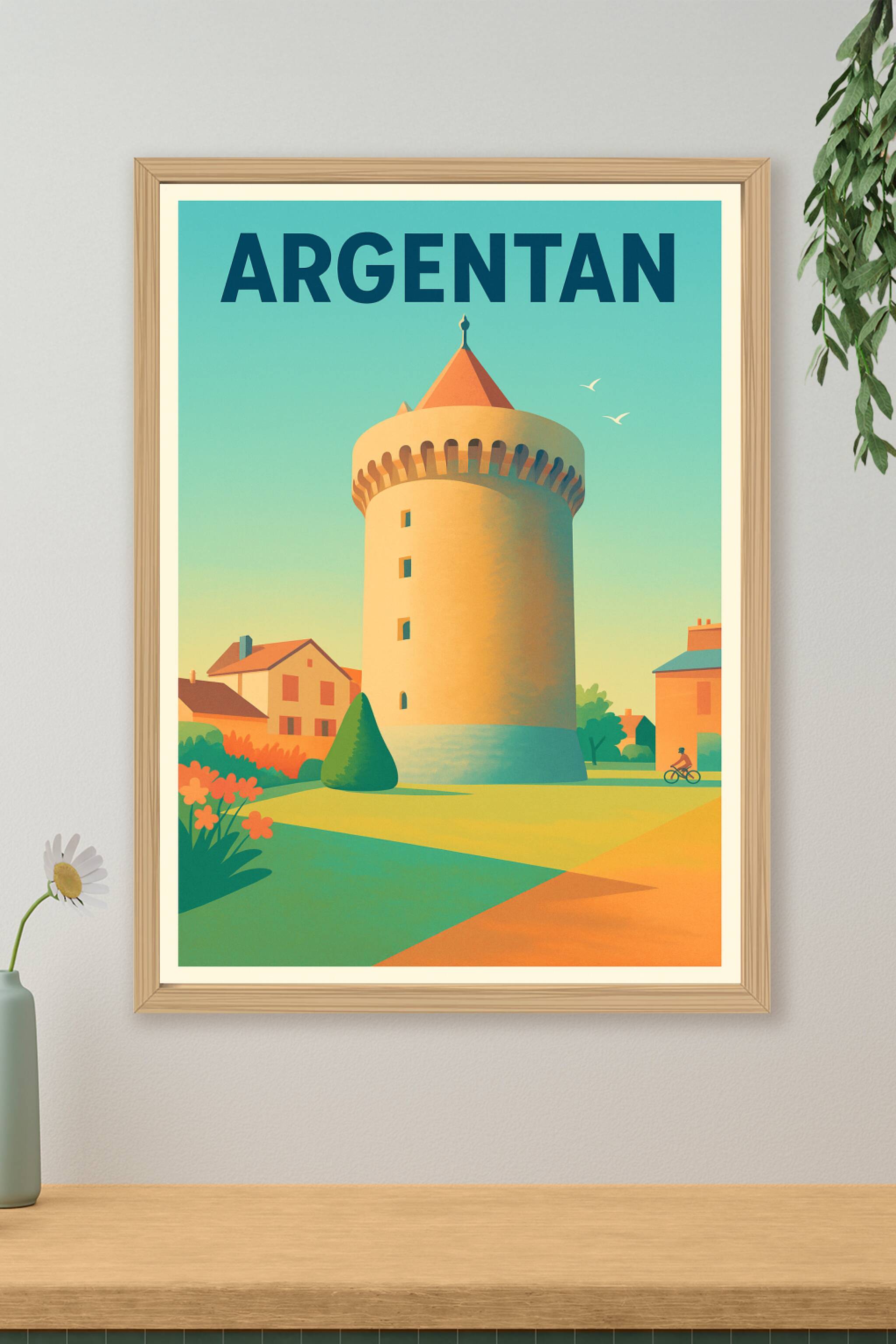 Affiche de Argentan - Charme intemporel de la Tour de la ville