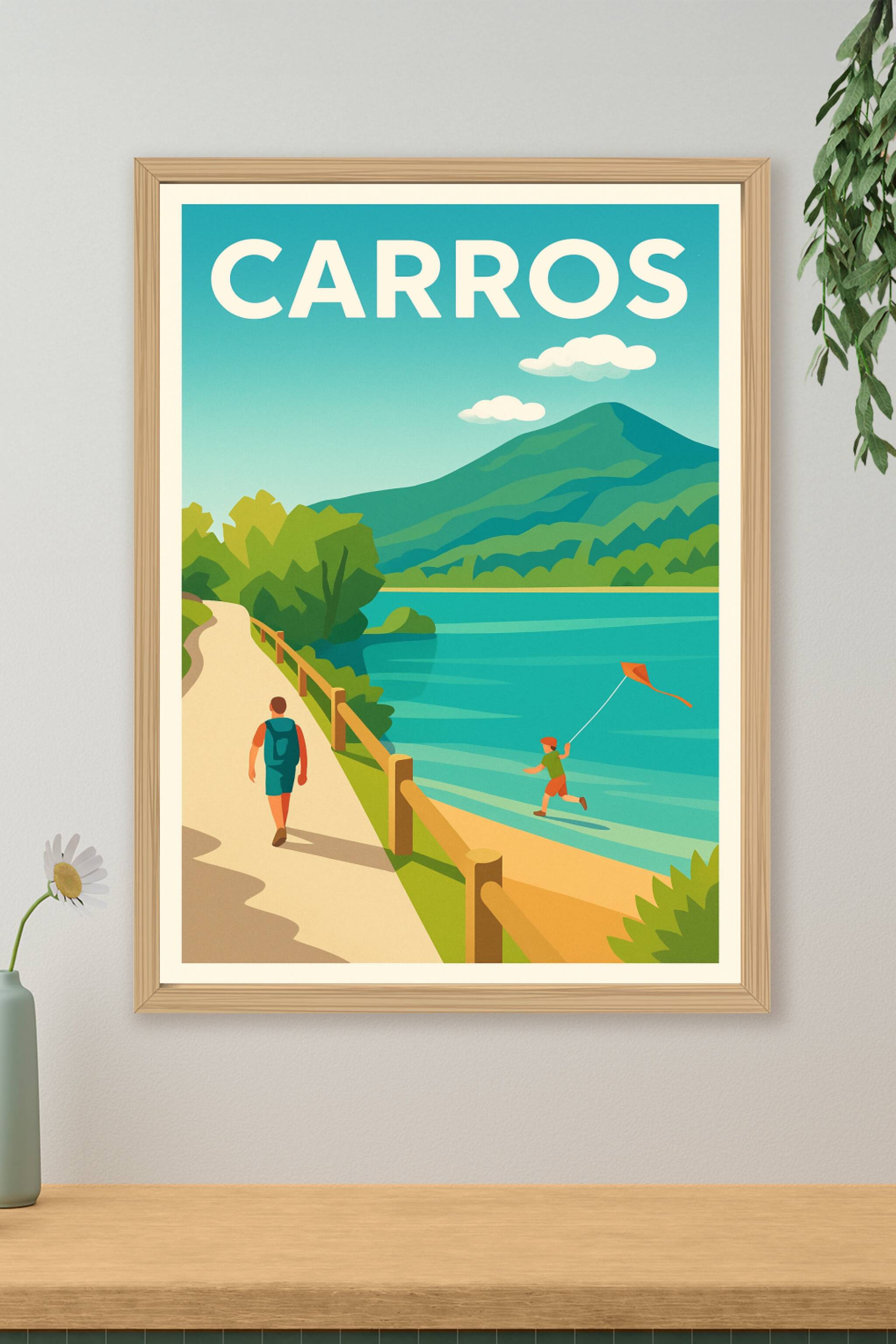 Affiche de Carros - Évasion et nature au bord de l'eau