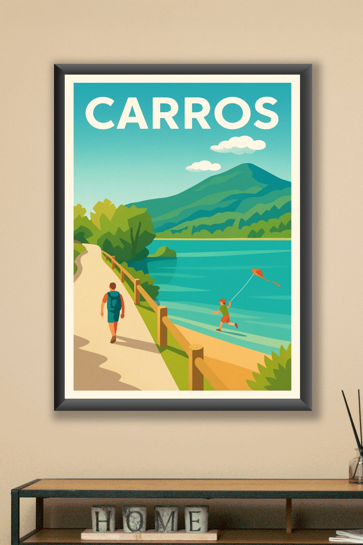 Affiche de Carros - Évasion et nature au bord de l'eau