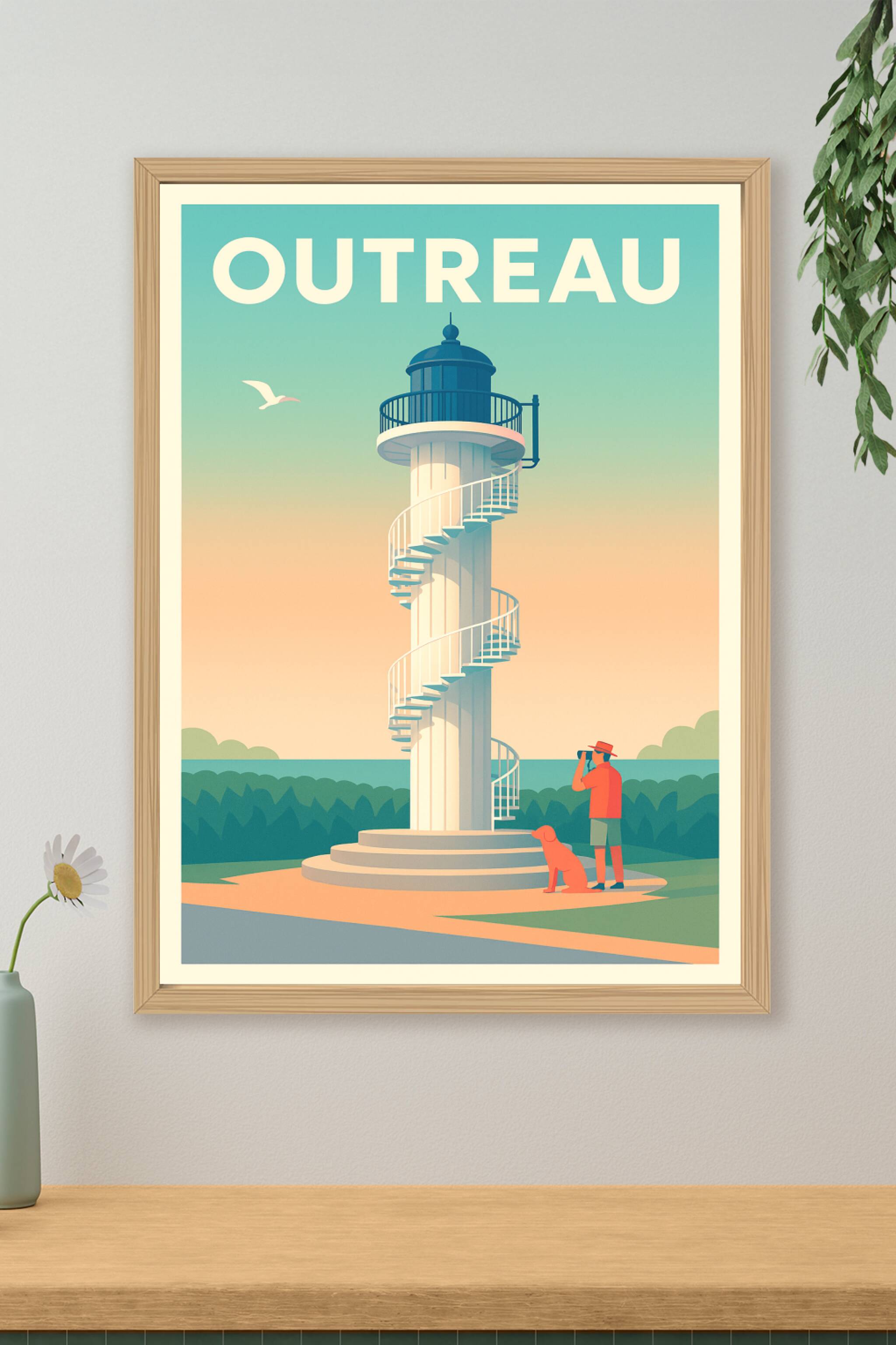 Affiche de Outreau - Le phare et ses découvertes maritimes