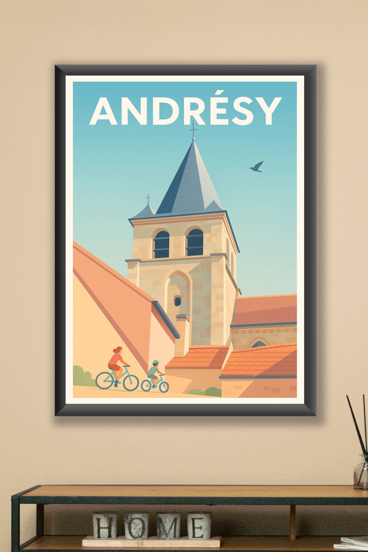 Affiche de Andrésy - La douceur du patrimoine en vélo