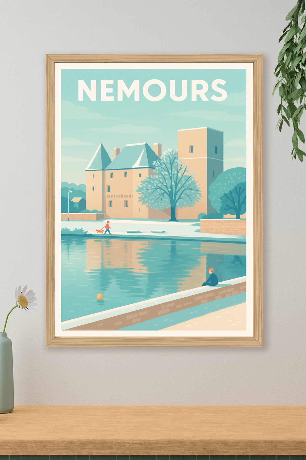 Affiche de Nemours - Charme paisible au bord de l'eau