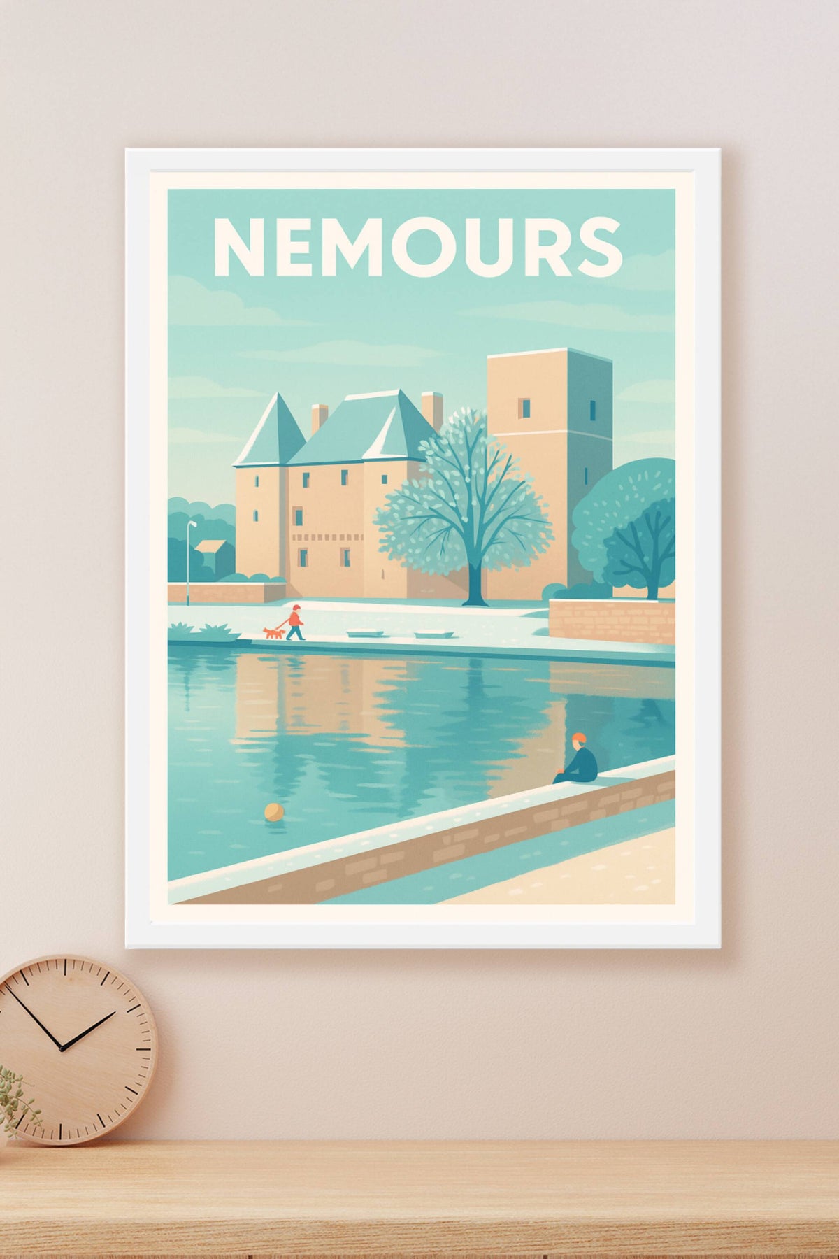 Affiche de Nemours - Charme paisible au bord de l'eau