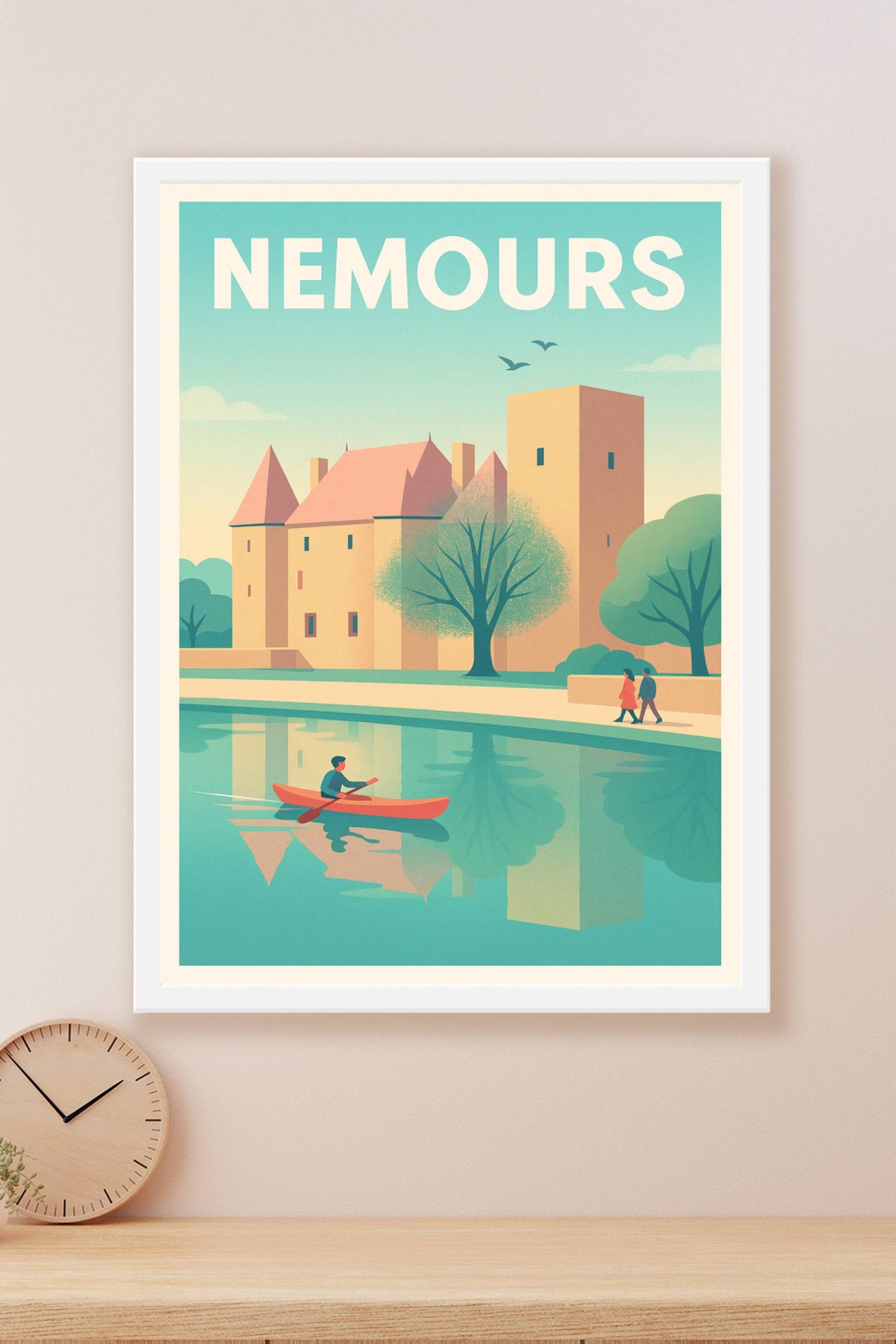 Affiche de Nemours - Évasion paisible au fil de l'eau