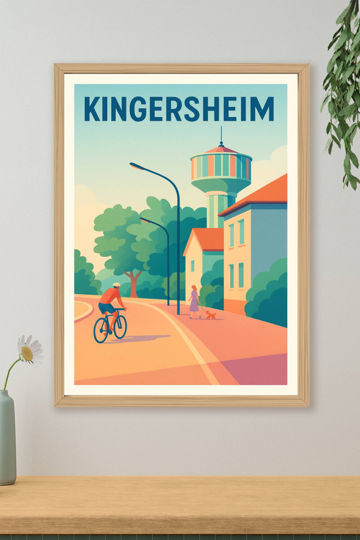 Affiche de Kingersheim - Douceur de vivre en Alsace