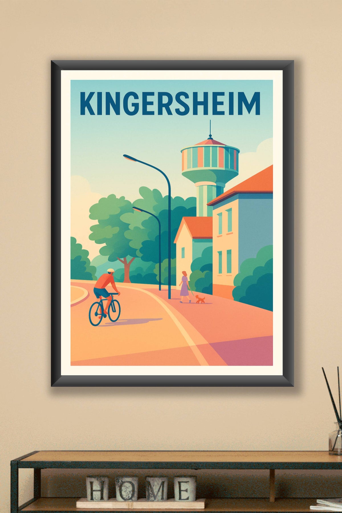 Affiche de Kingersheim - Douceur de vivre en Alsace