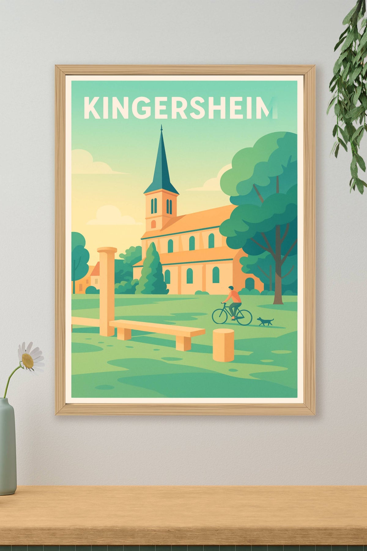 Affiche de Kingersheim - Charme paisible et nature urbaine