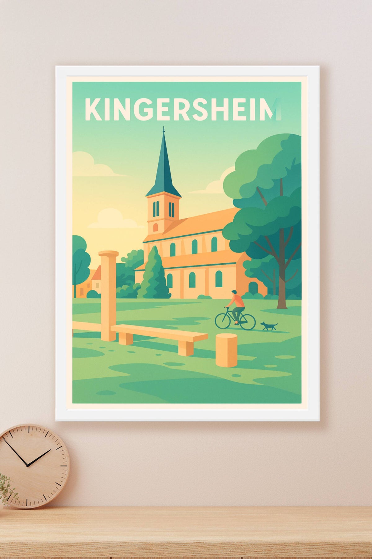 Affiche de Kingersheim - Charme paisible et nature urbaine