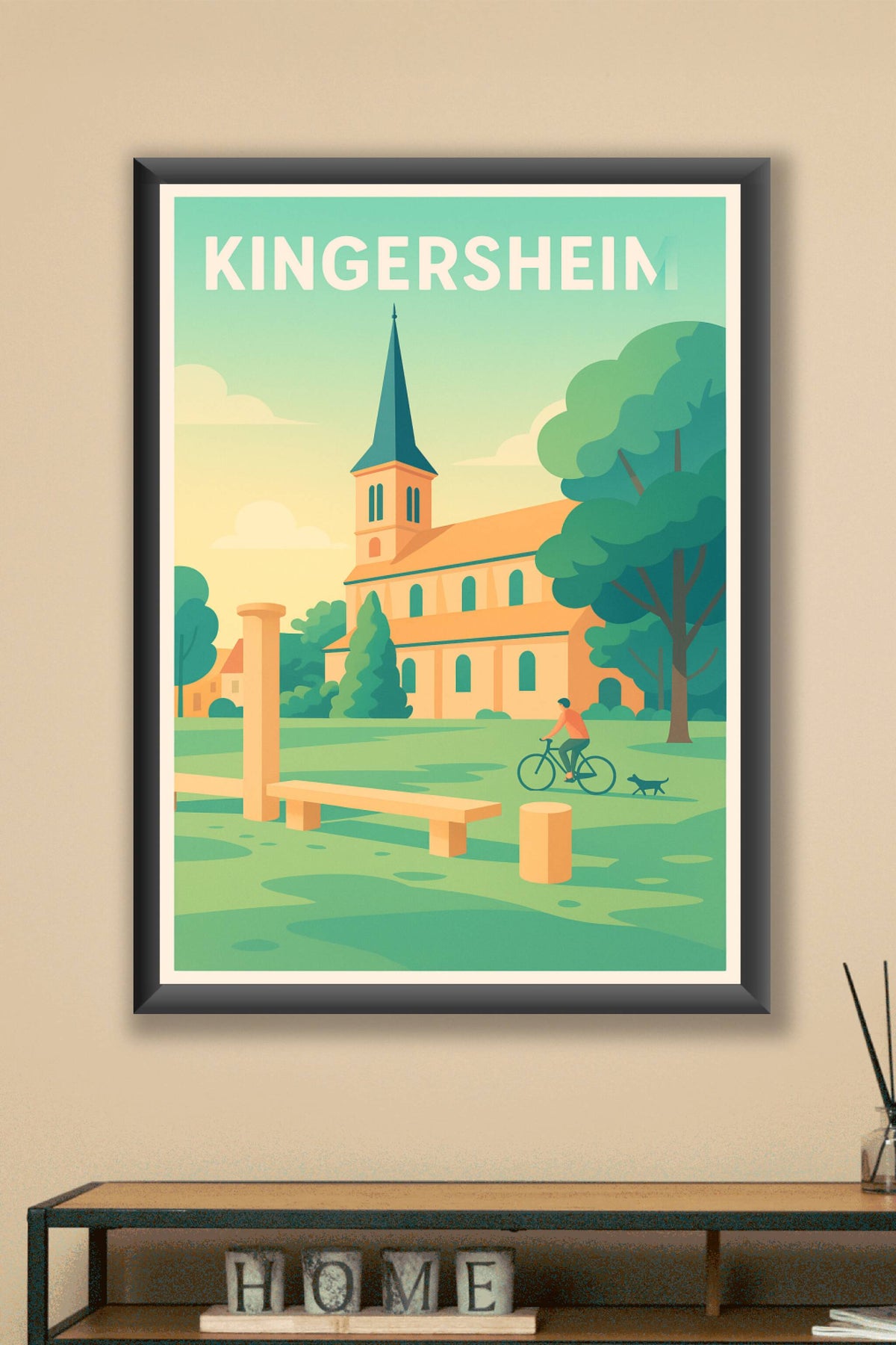 Affiche de Kingersheim - Charme paisible et nature urbaine