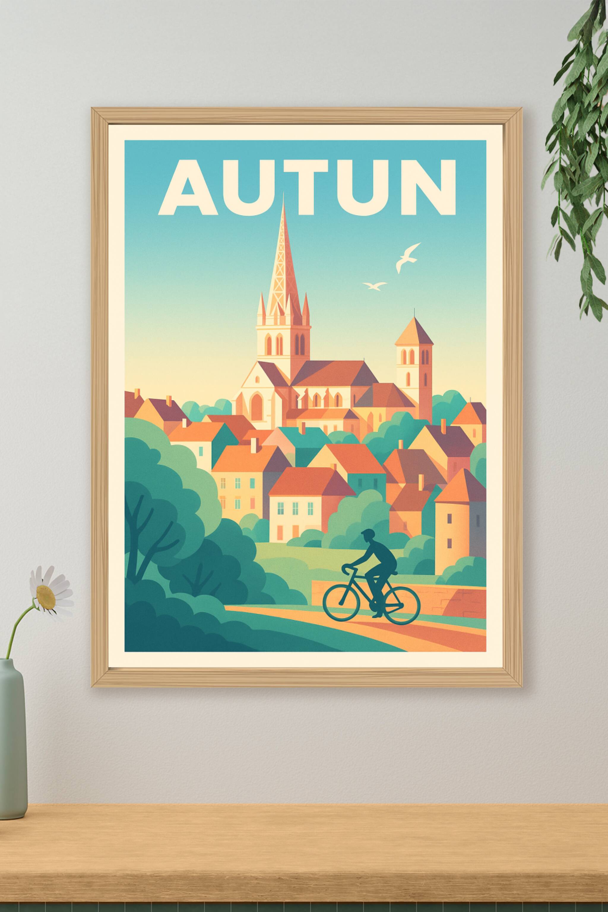Affiche de Autun - Charme et douceur du Pays Bourguignon