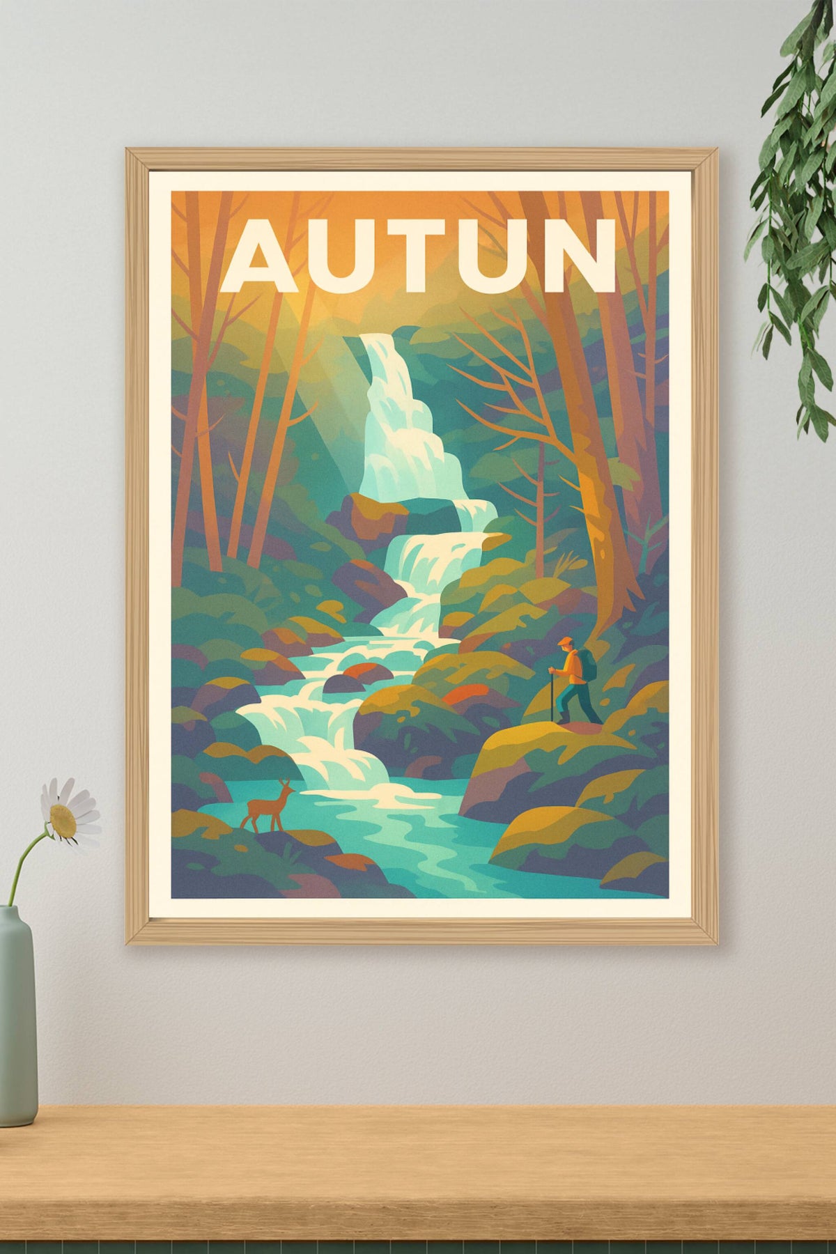 Affiche de Autun - Évasion Nature et Cascade Enchantée