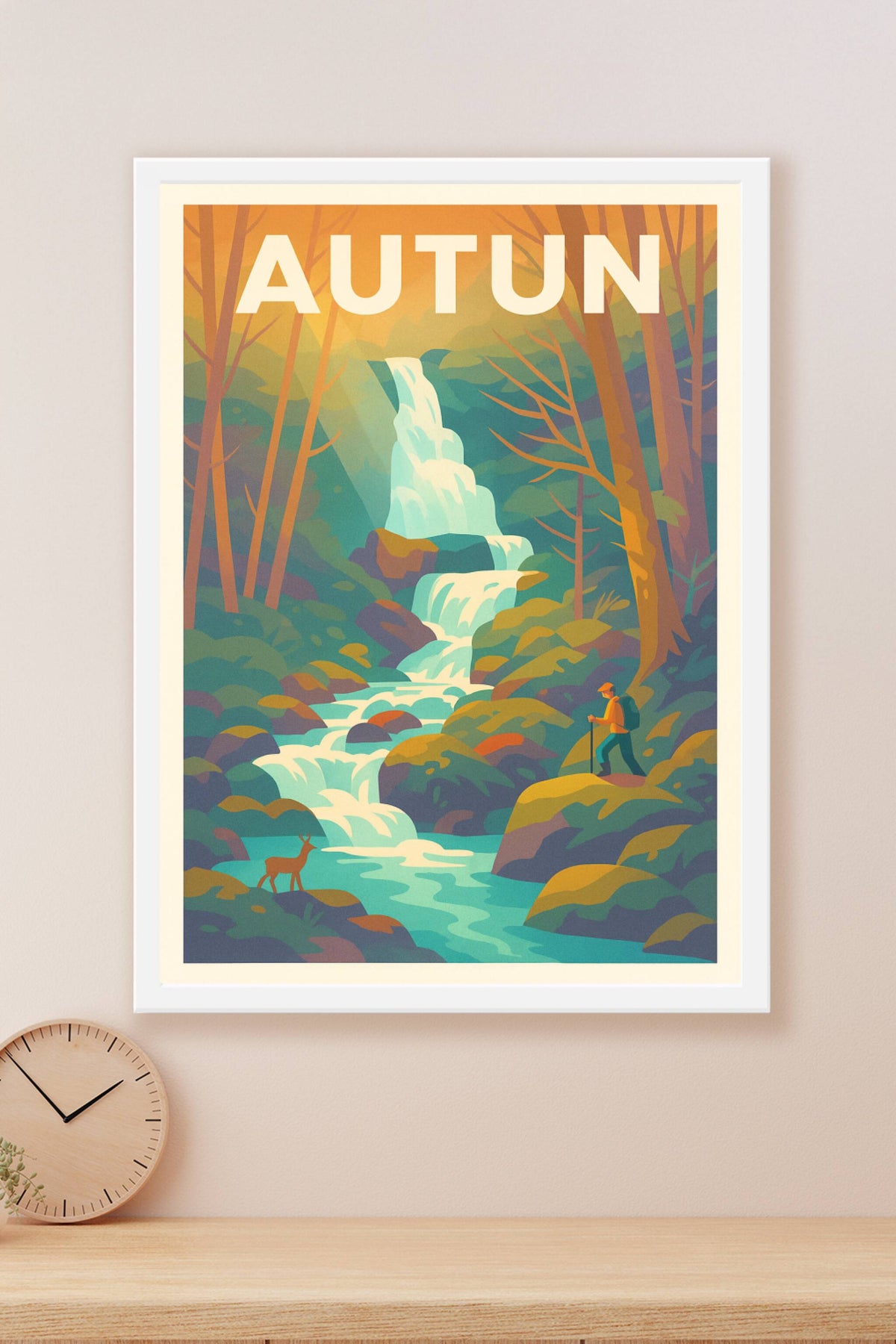 Affiche de Autun - Évasion Nature et Cascade Enchantée